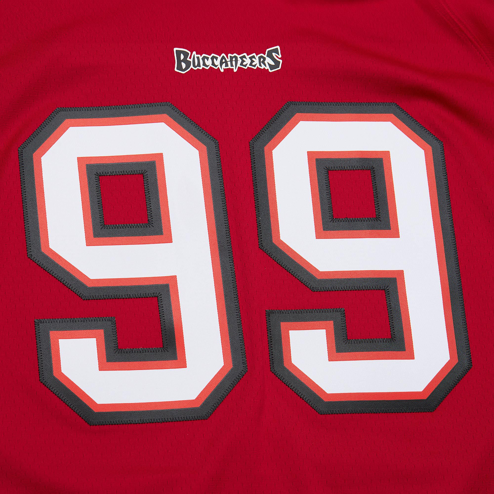 Mitchell & Ness Men's Tampa Bay Buccaneers Warren Sapp #99 Red 2002 Replica Football Jersey product image