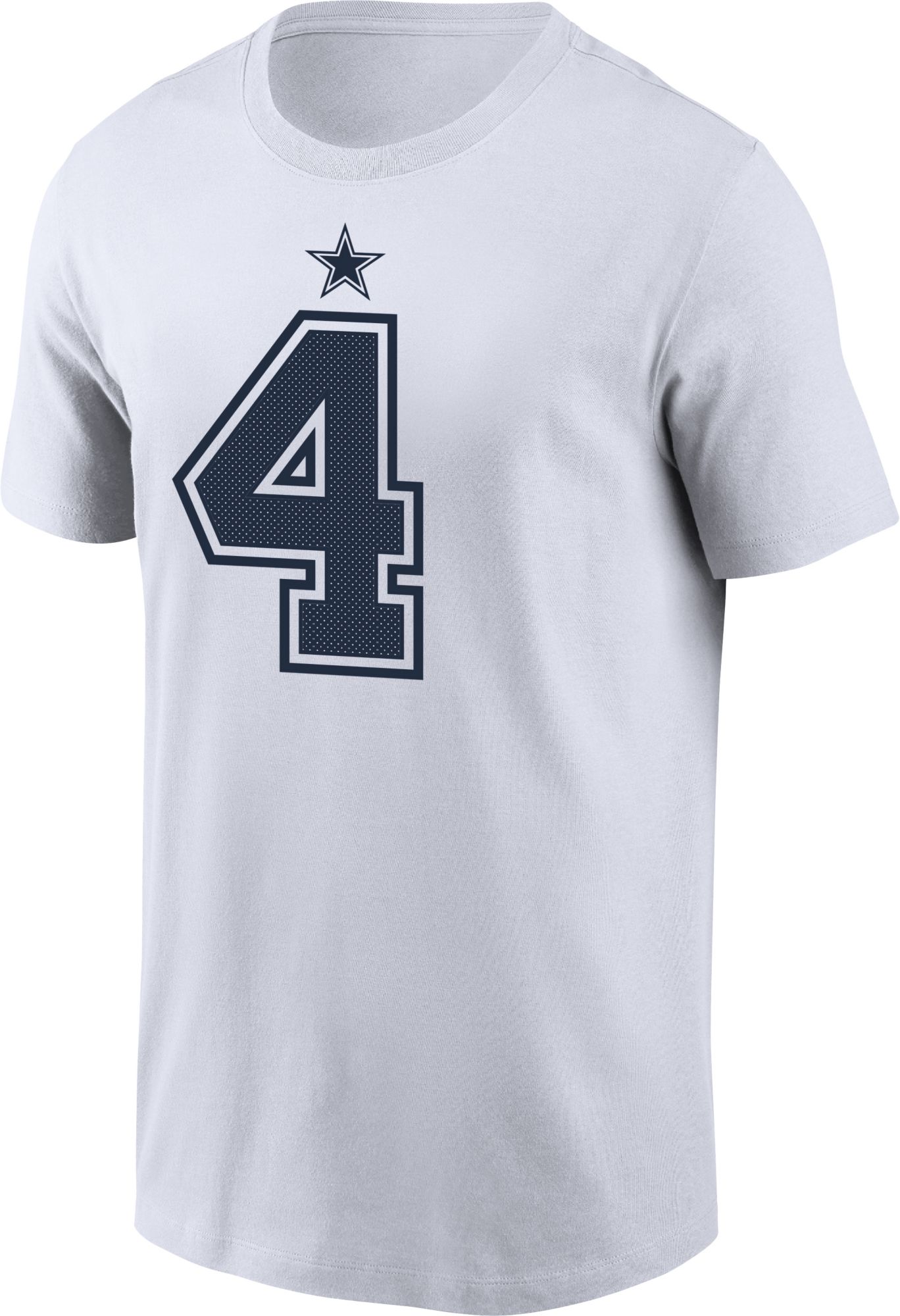 Nike Men's Dallas Cowboys Dak Prescott #4 Logo White T-Shirt product image