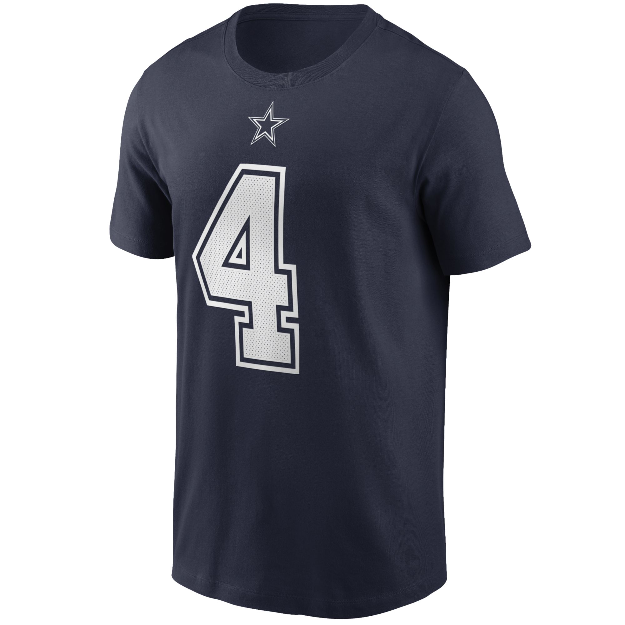 Nike Men's Dallas Cowboys Dak Prescott #4 Legend Performance Navy T-Shirt