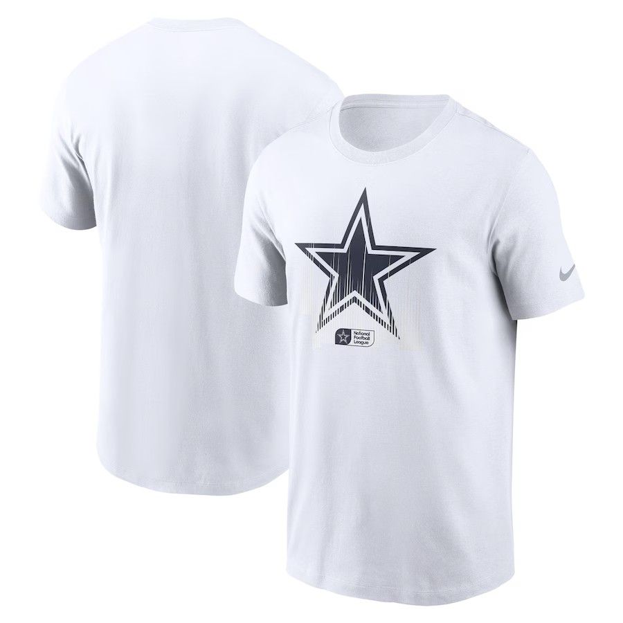 Nike Men's Dallas Cowboys White Logo Essential T-Shirt product image