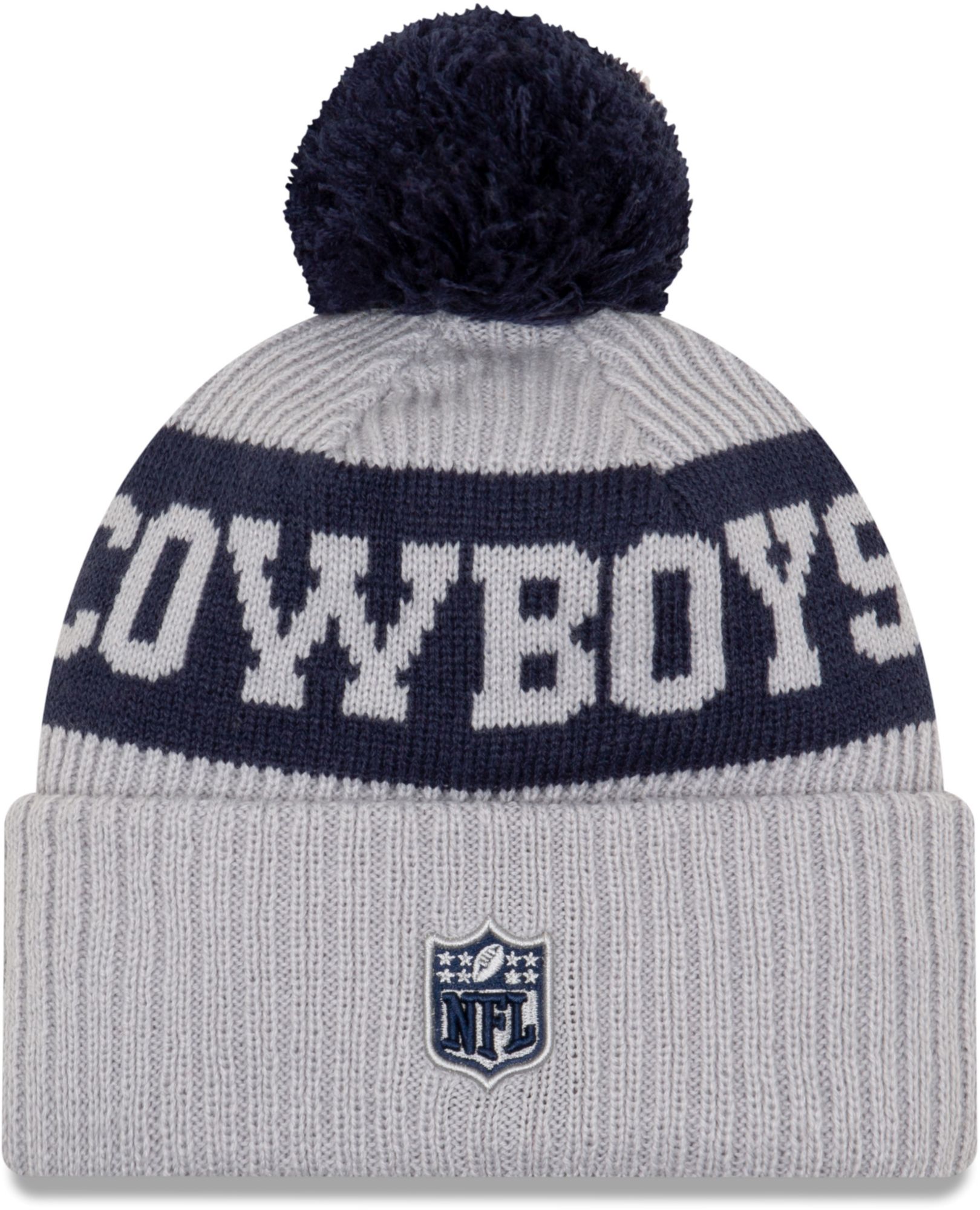 New Era Men's Dallas Cowboys Sideline Sport Grey Knit Hat product image