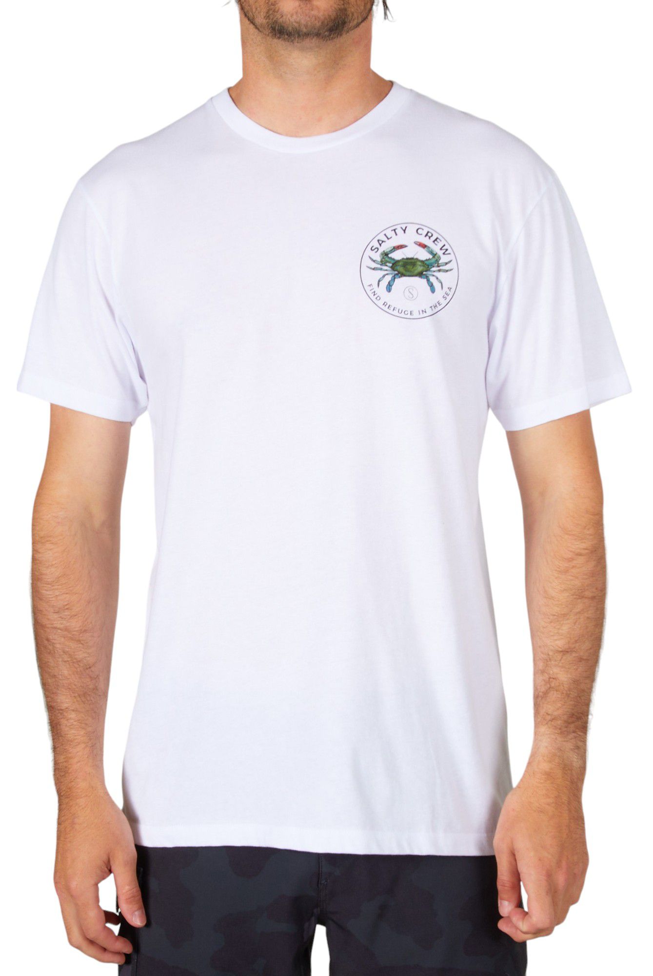 Salty Crew Men's Blue Crabber Premium Short Sleeve T-Shirt product image