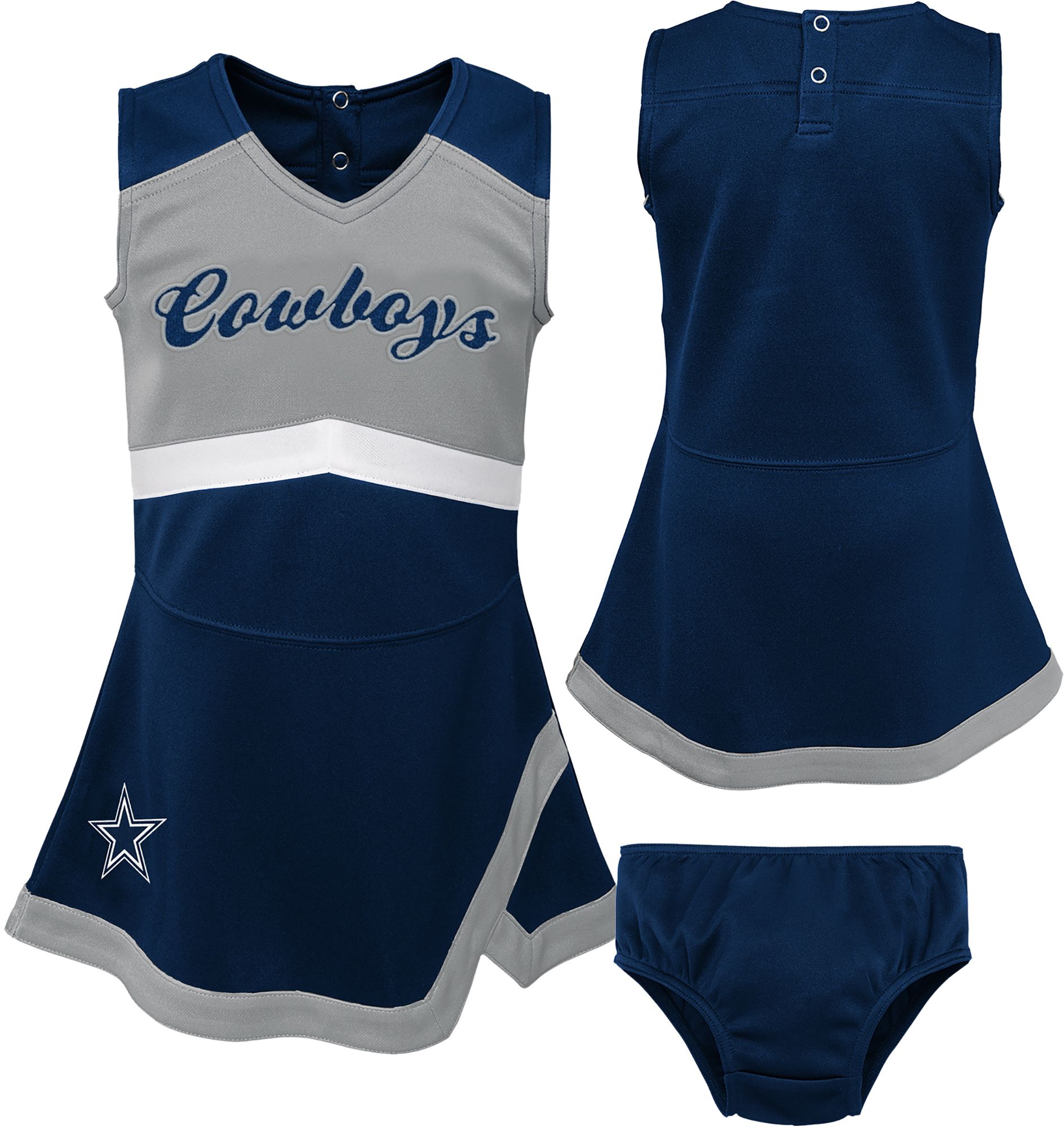 NFL Team Apparel Toddler Dallas Cowboys Cheer Jumper Dress product image