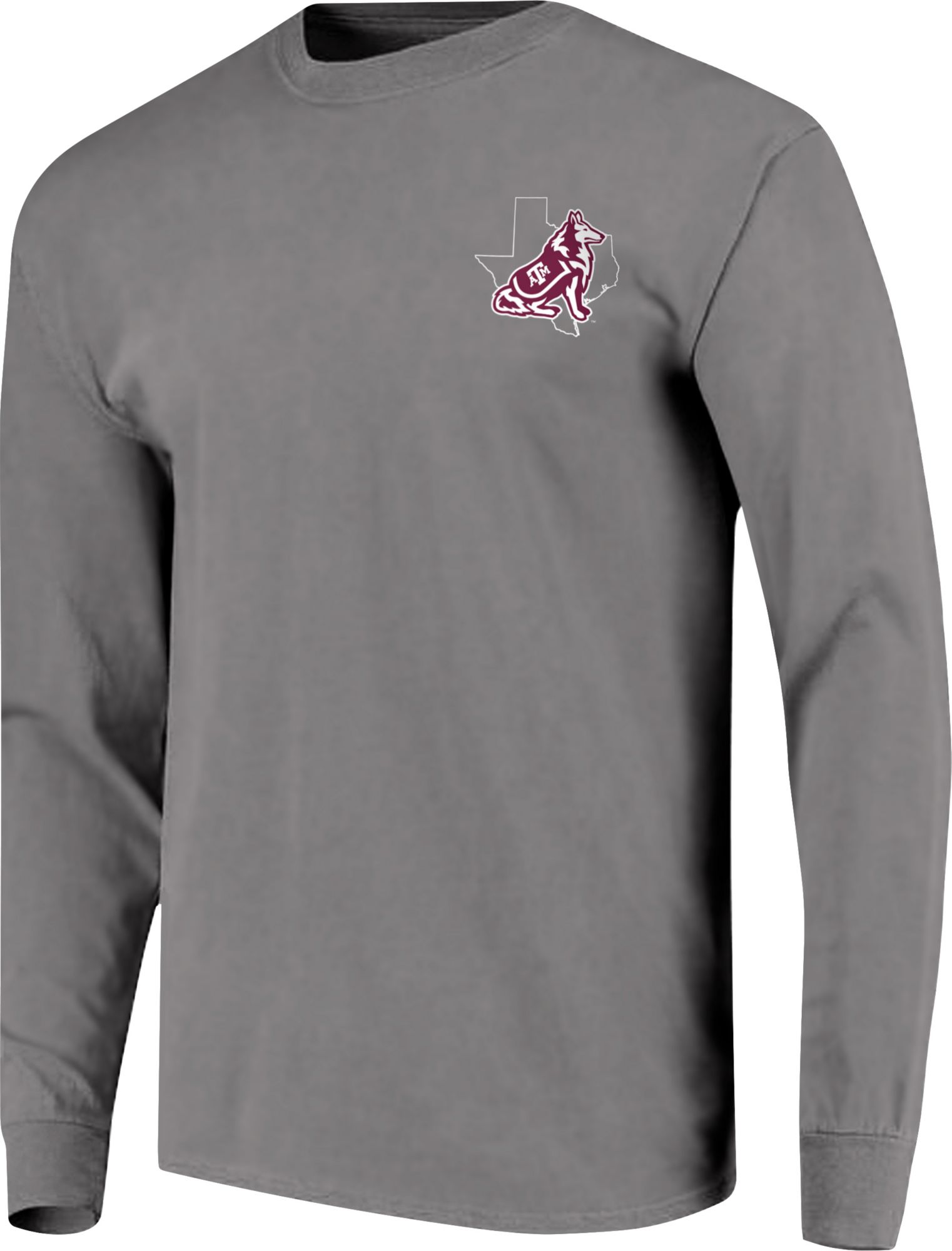 Image One Men's Texas A&M Aggies Grey Hyperlocal Long Sleeve T-Shirt product image