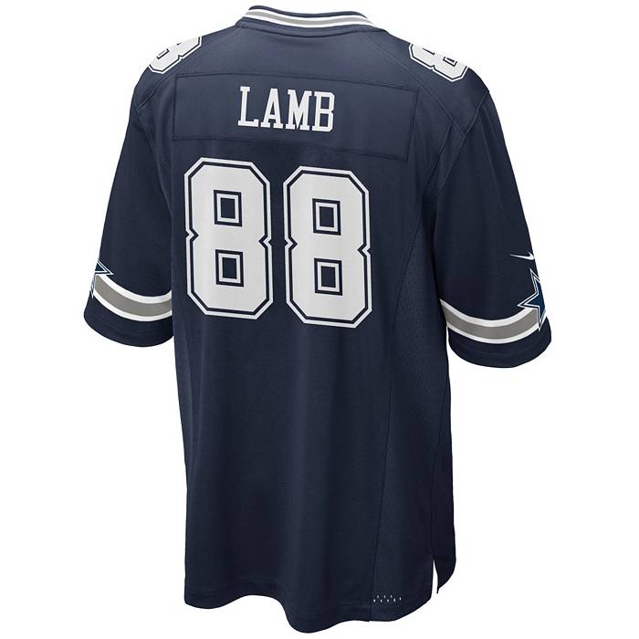 Nike Men's Dallas Cowboys CeeDee Lamb #88 Navy Game Jersey