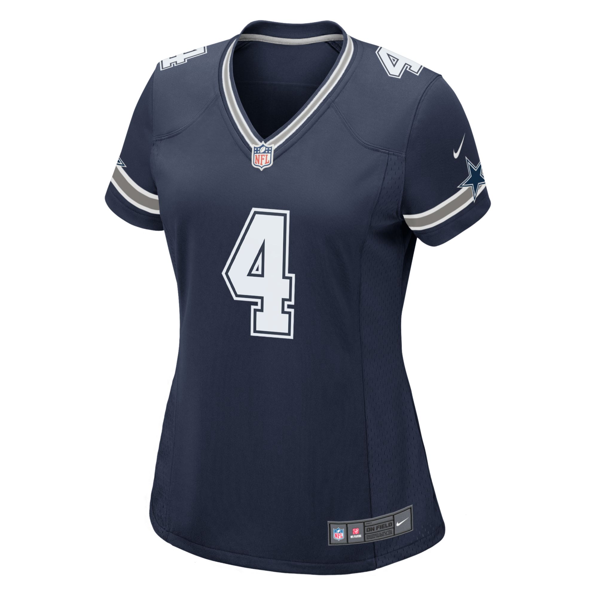 Nike Women's Dallas Cowboys Dak Prescott #4 Navy Game Jersey product image