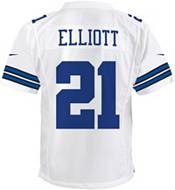 Nike Youth Dallas Cowboys Ezekiel Elliott #21 Game White Jersey product image