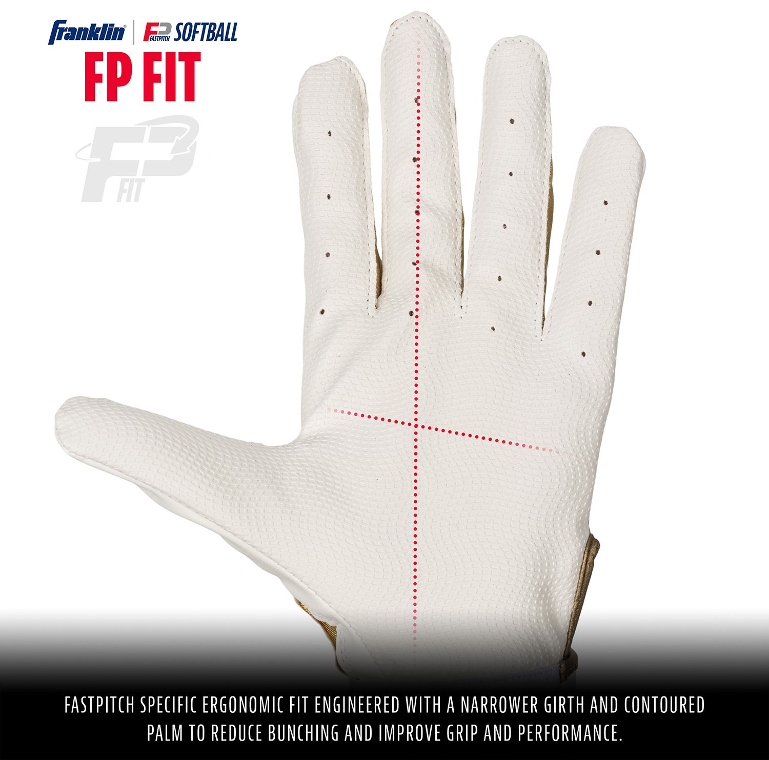 Franklin Girls' USA Classic Softball Batting Gloves product image