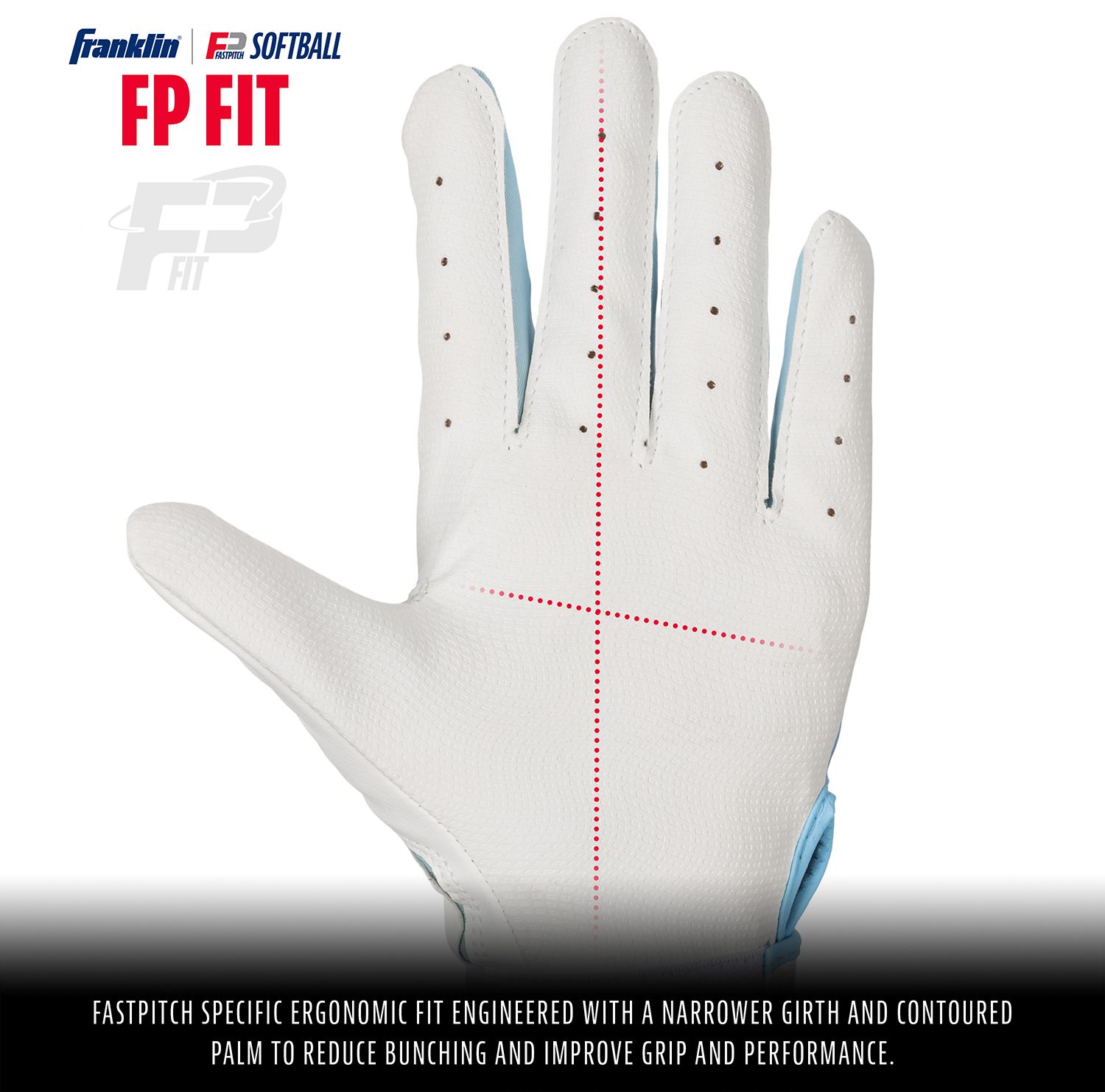 Franklin Girls' USA Classic Softball Batting Gloves product image