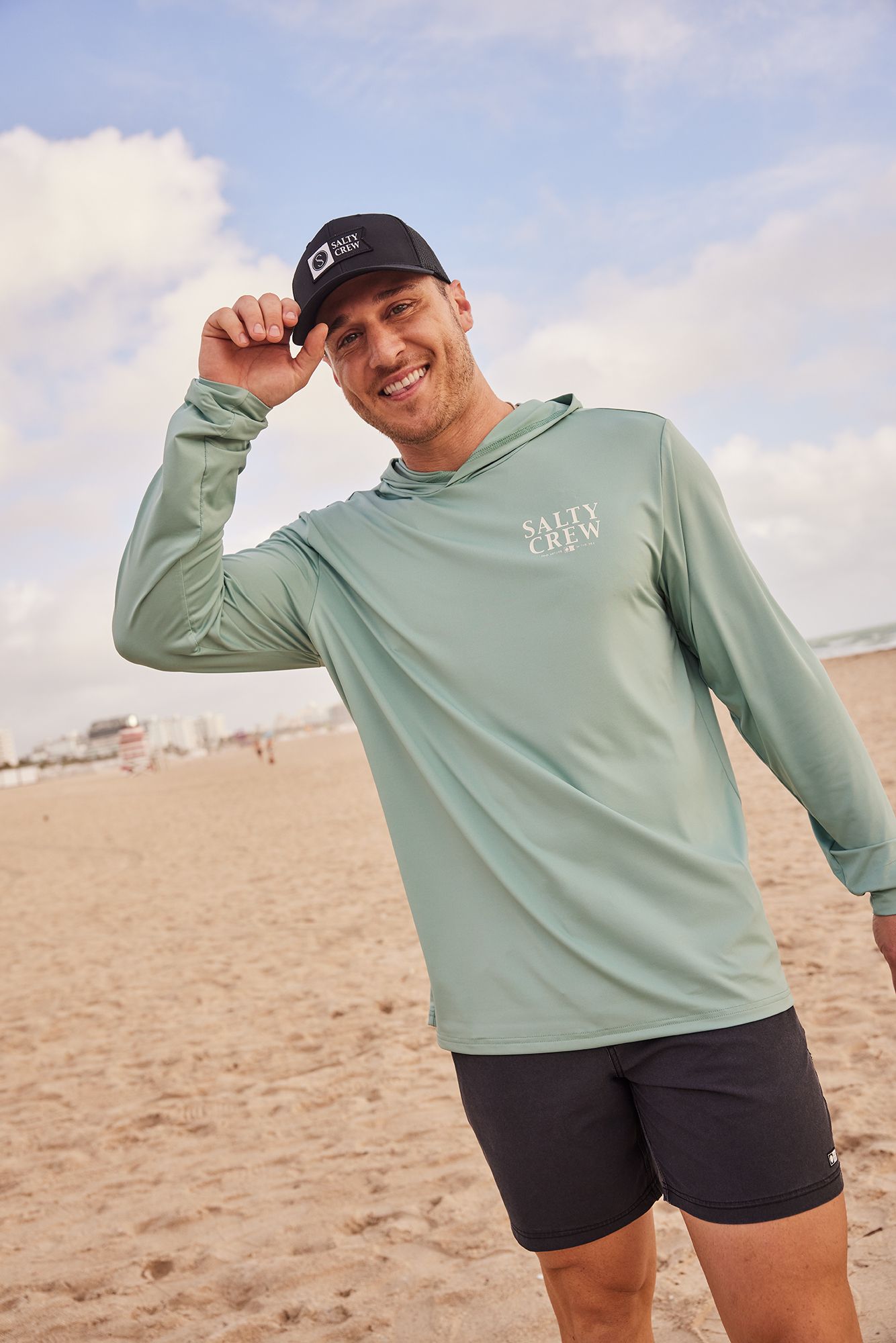 Salty Crew Men's Yellowfin Hooded Sunshirt product image