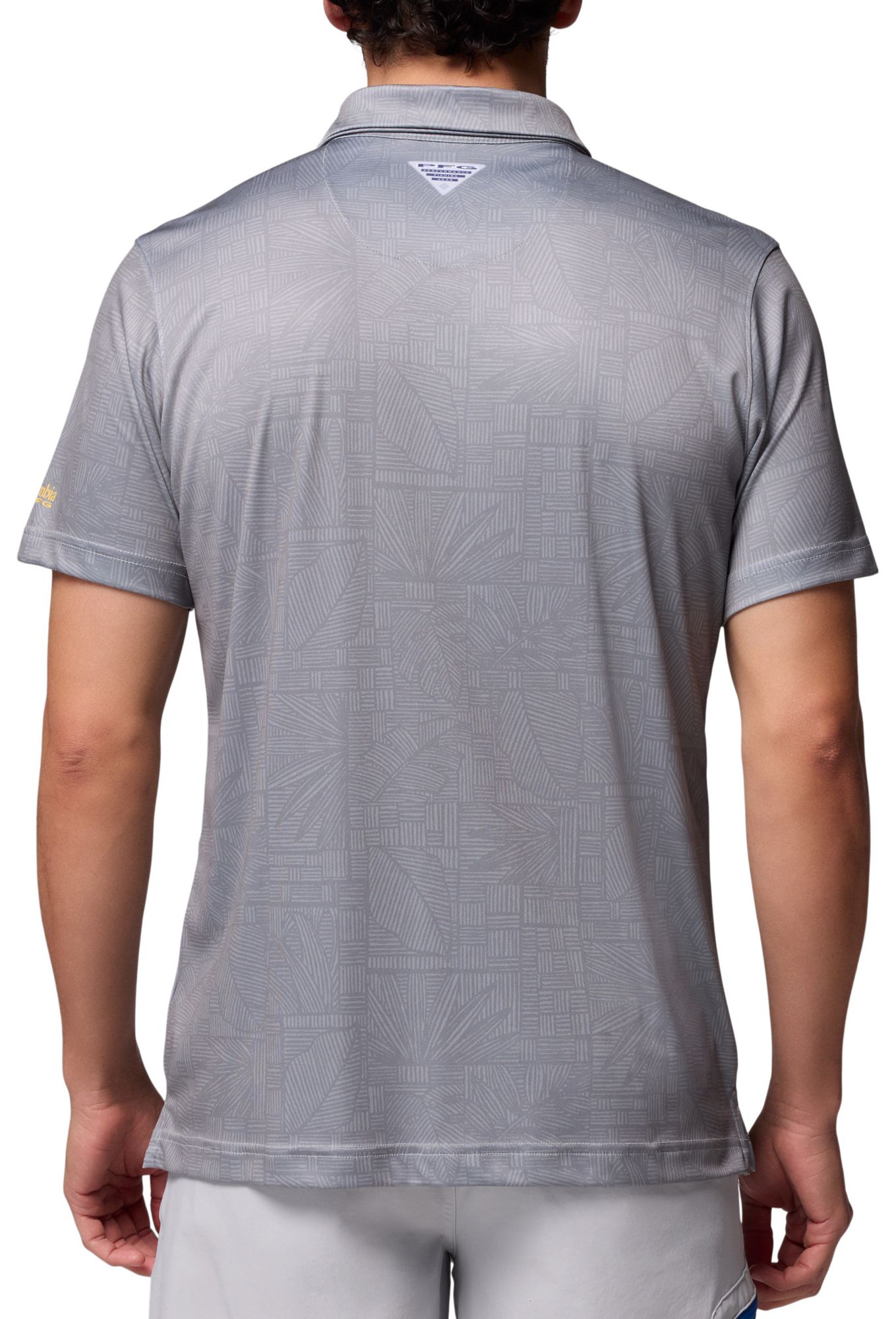 Columbia Men's LSU Tigers Grey Super Terminal Tackle Polo product image