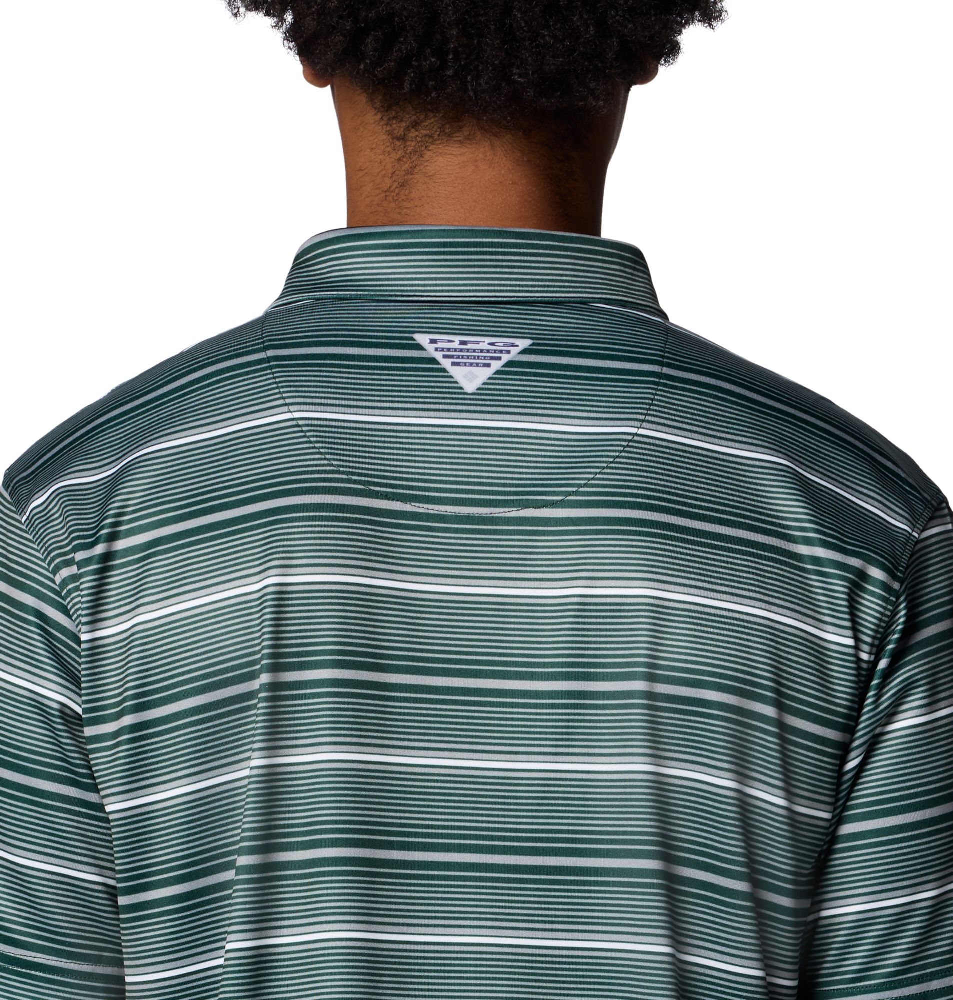 Columbia Men's Michigan State Spartans Spruce Super Terminal Tackle Polo product image