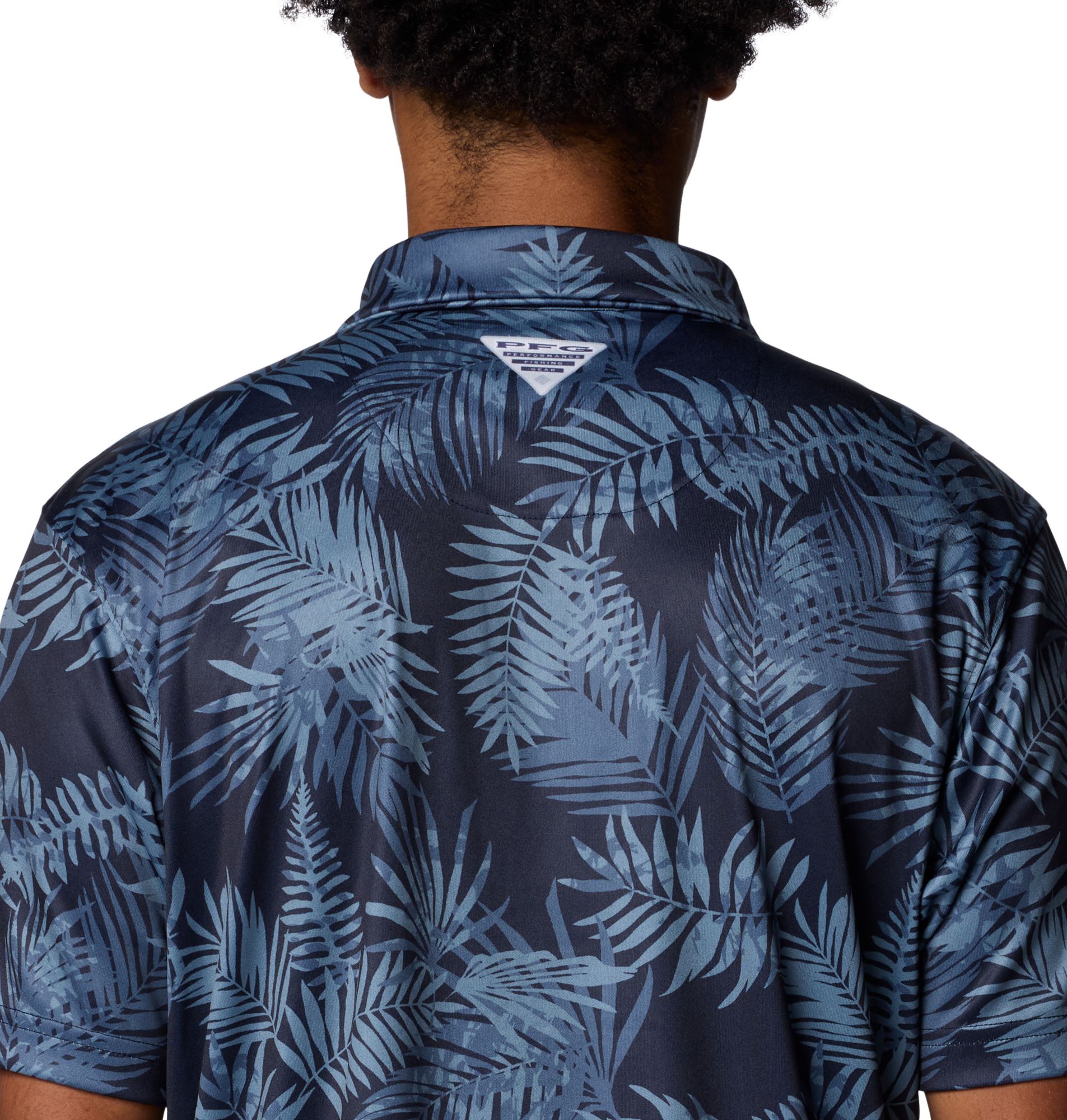 Columbia Men's Michigan Wolverines Collegiate Navy Super Terminal Tackle Polo product image