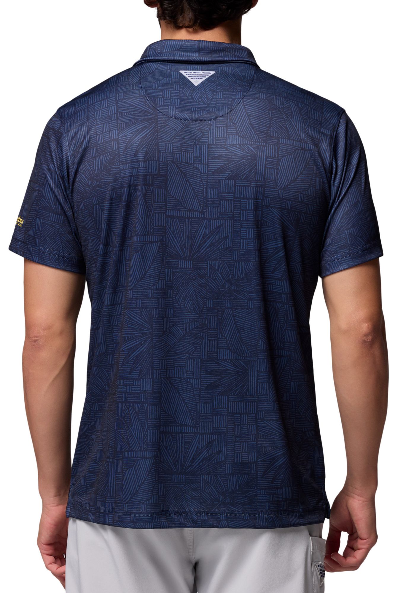 Columbia Men's Michigan Wolverines Collegiate Navy Super Terminal Tackle Polo product image