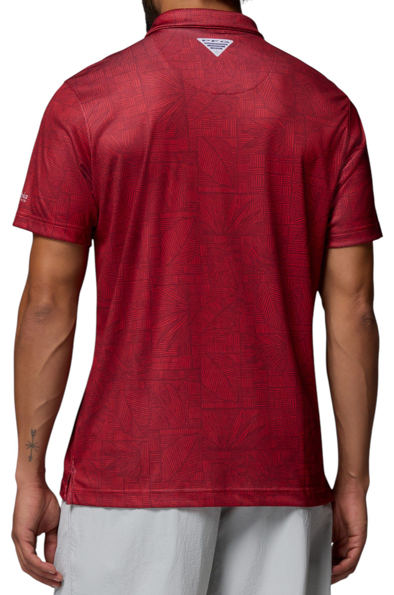 Columbia Men's Ohio State Buckeyes Intense Red Super Terminal Tackle Polo product image