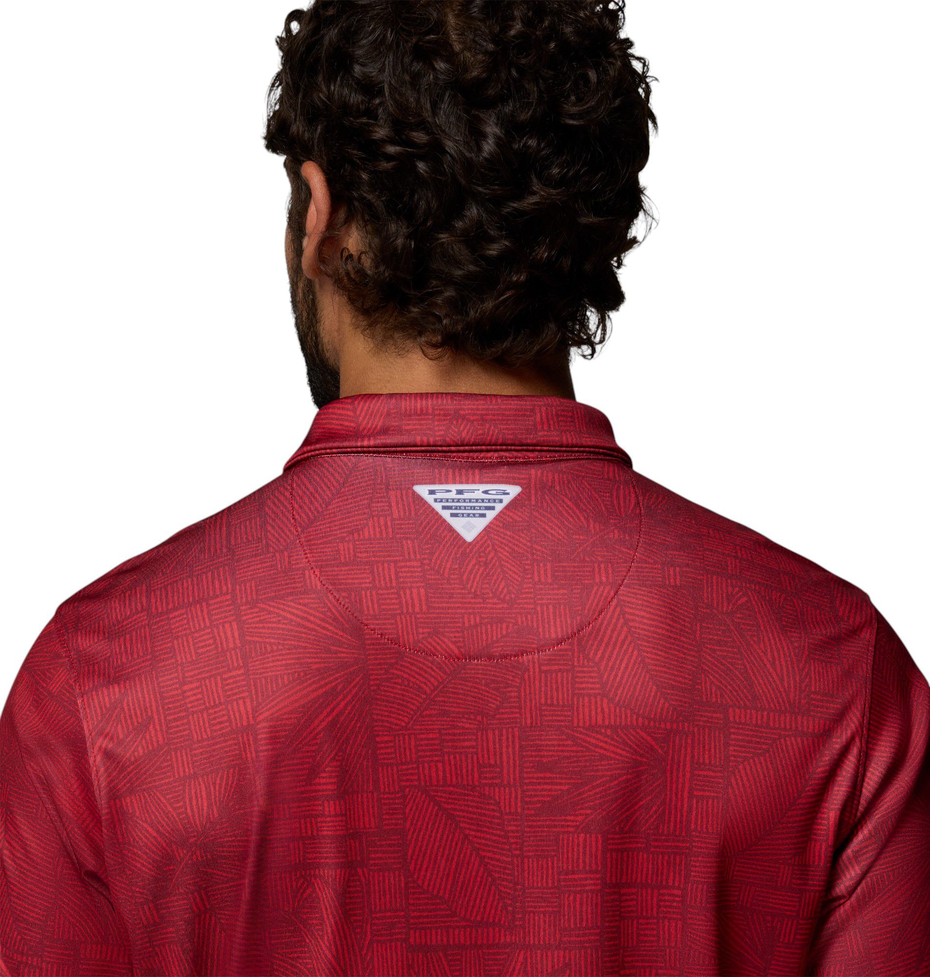 Columbia Men's Ohio State Buckeyes Intense Red Super Terminal Tackle Polo product image