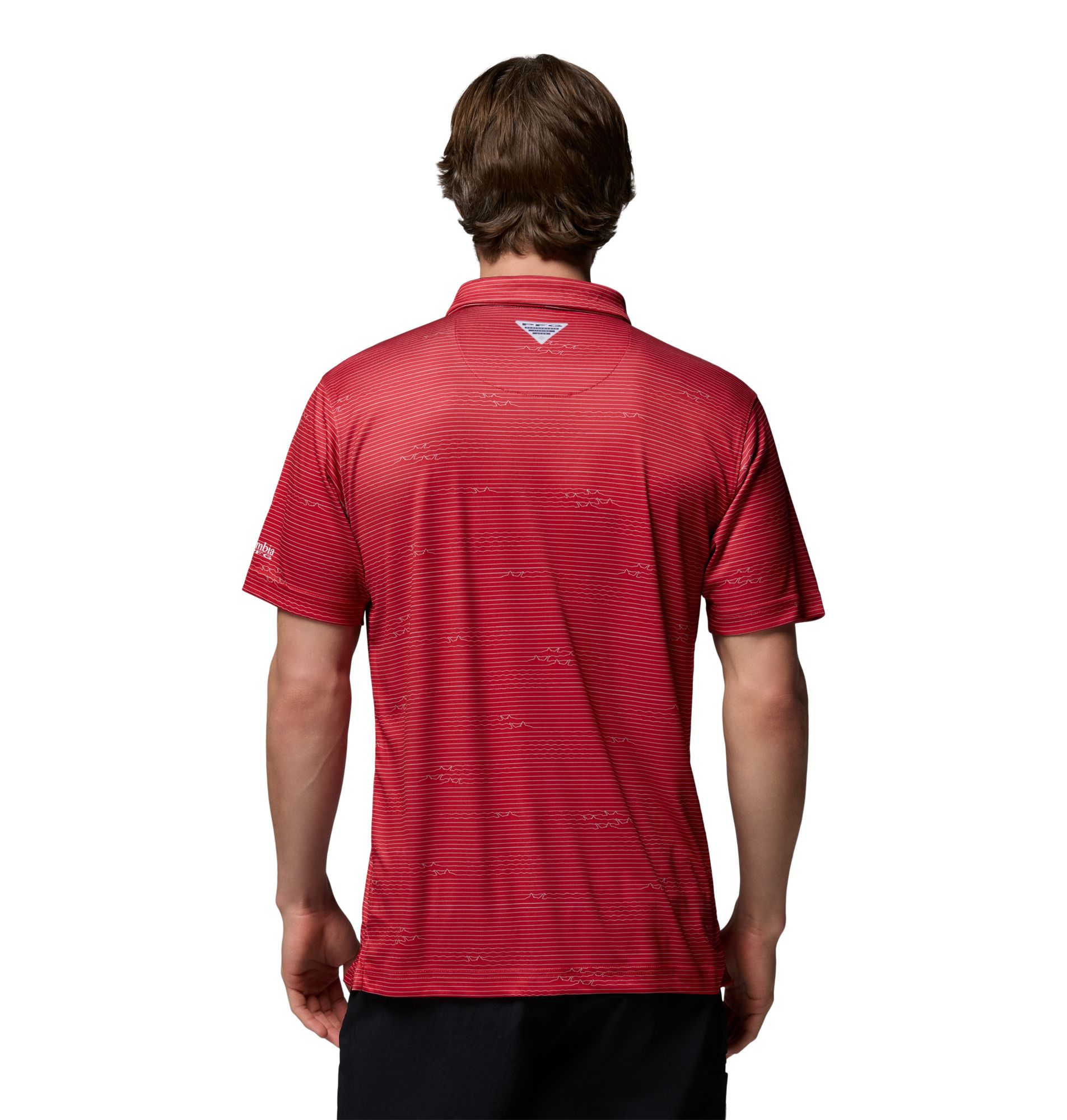 Columbia Men's Ohio State Buckeyes Red Super Terminal Tackle Polo product image