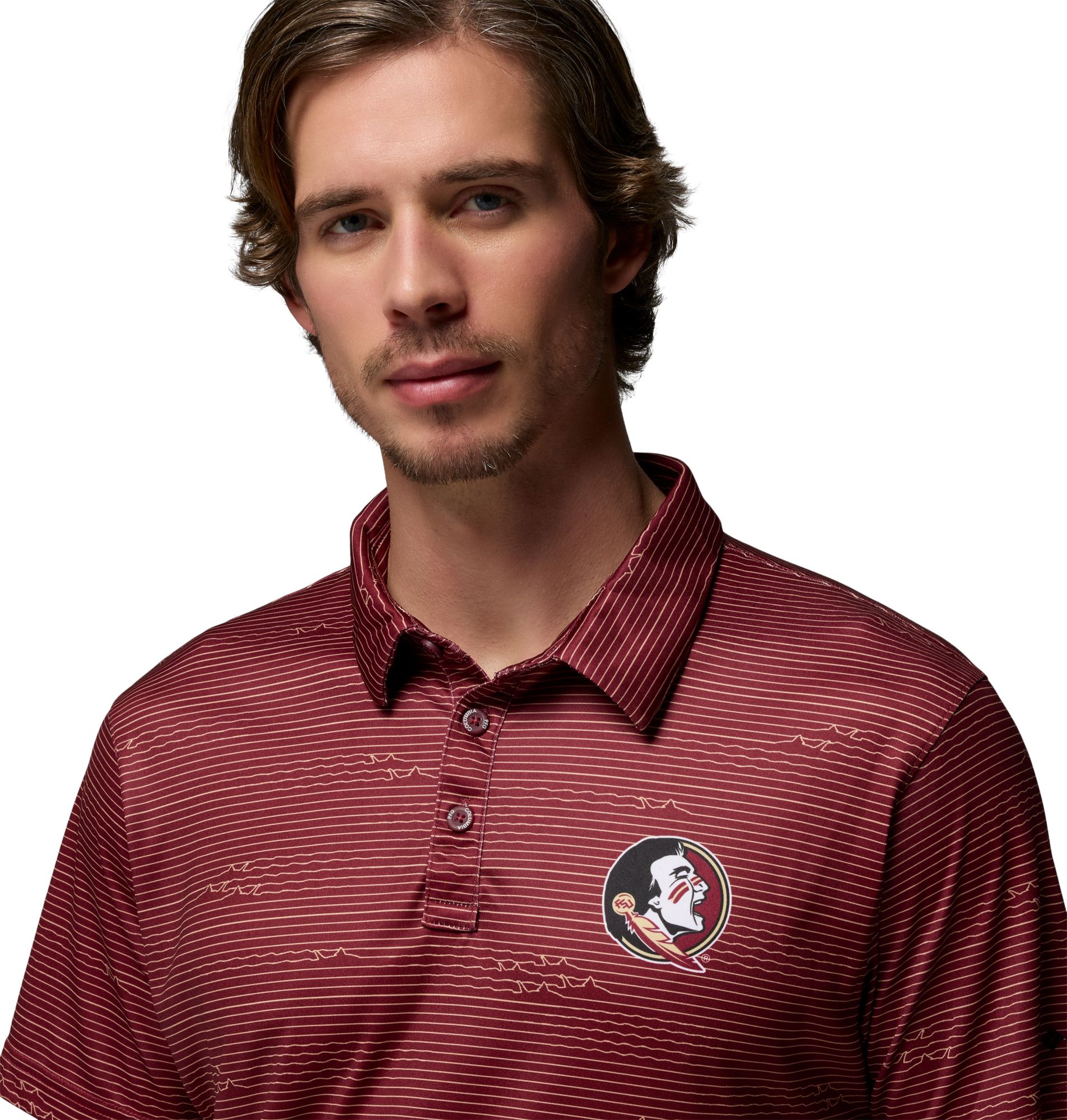 Columbia Men's Florida State Seminoles Red Super Terminal Tackle Polo product image