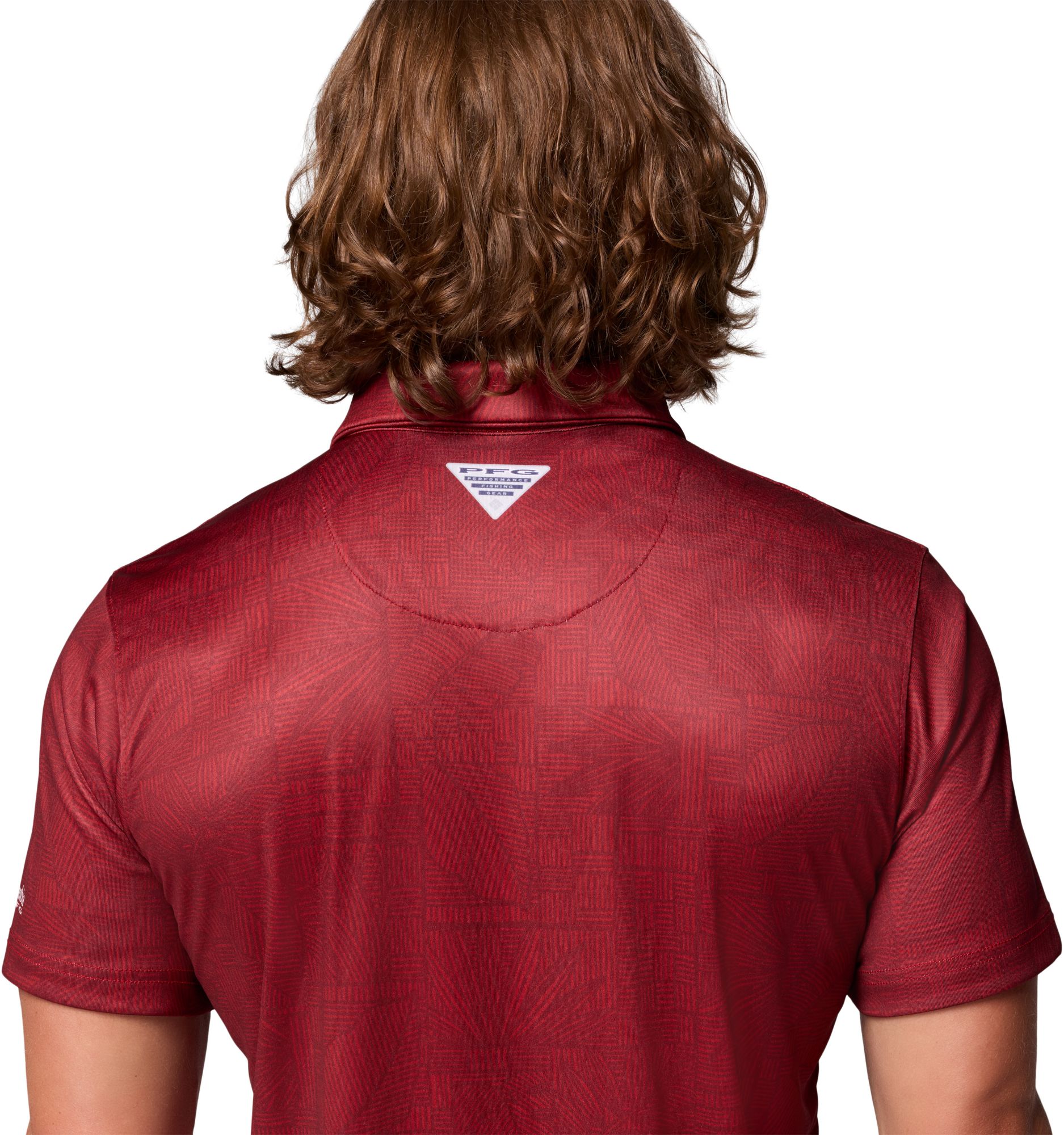 Columbia Men's Alabama Crimson Tide Red Velvet Super Terminal Tackle Polo product image