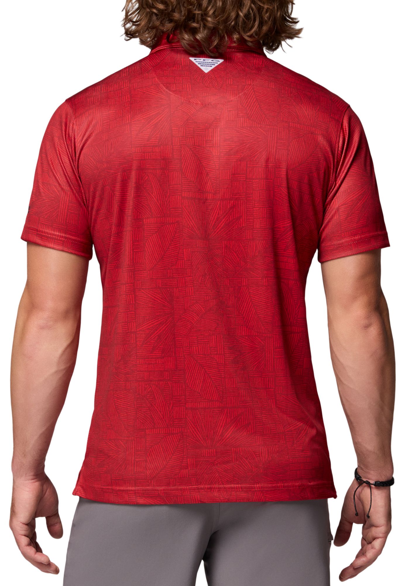 Columbia Men's Georgia Bulldogs Bright Red Super Terminal Tackle Polo product image