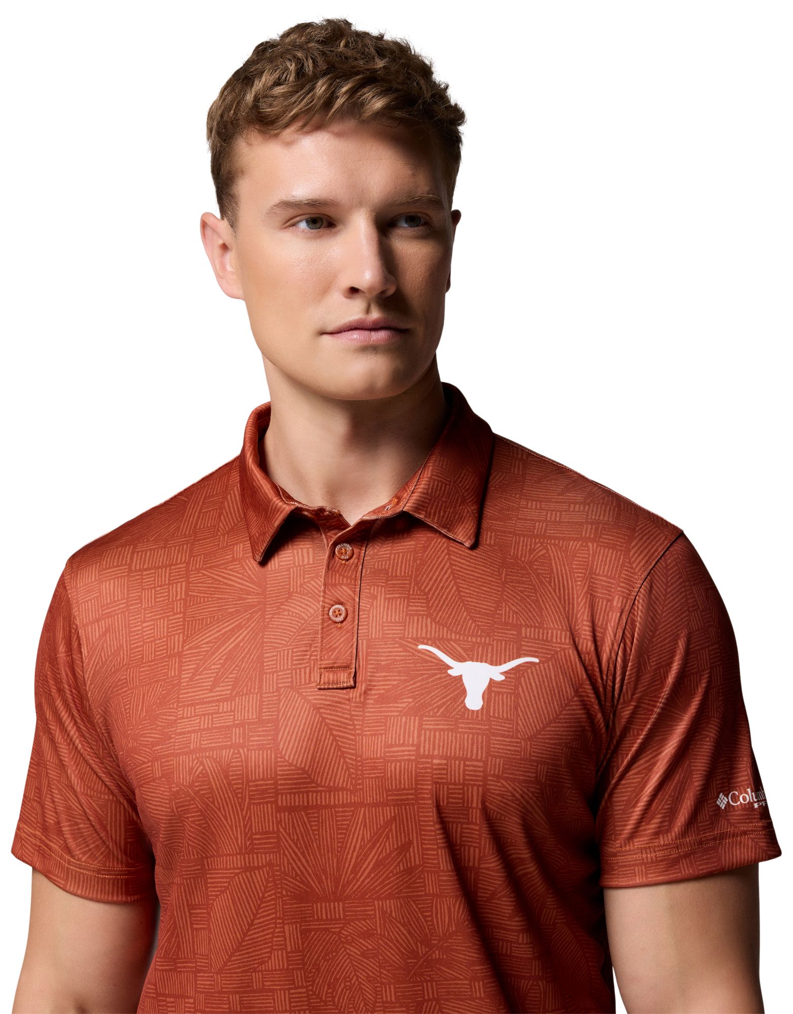 Columbia Men's Texas Longhorns Cedar Super Terminal Tackle Polo product image