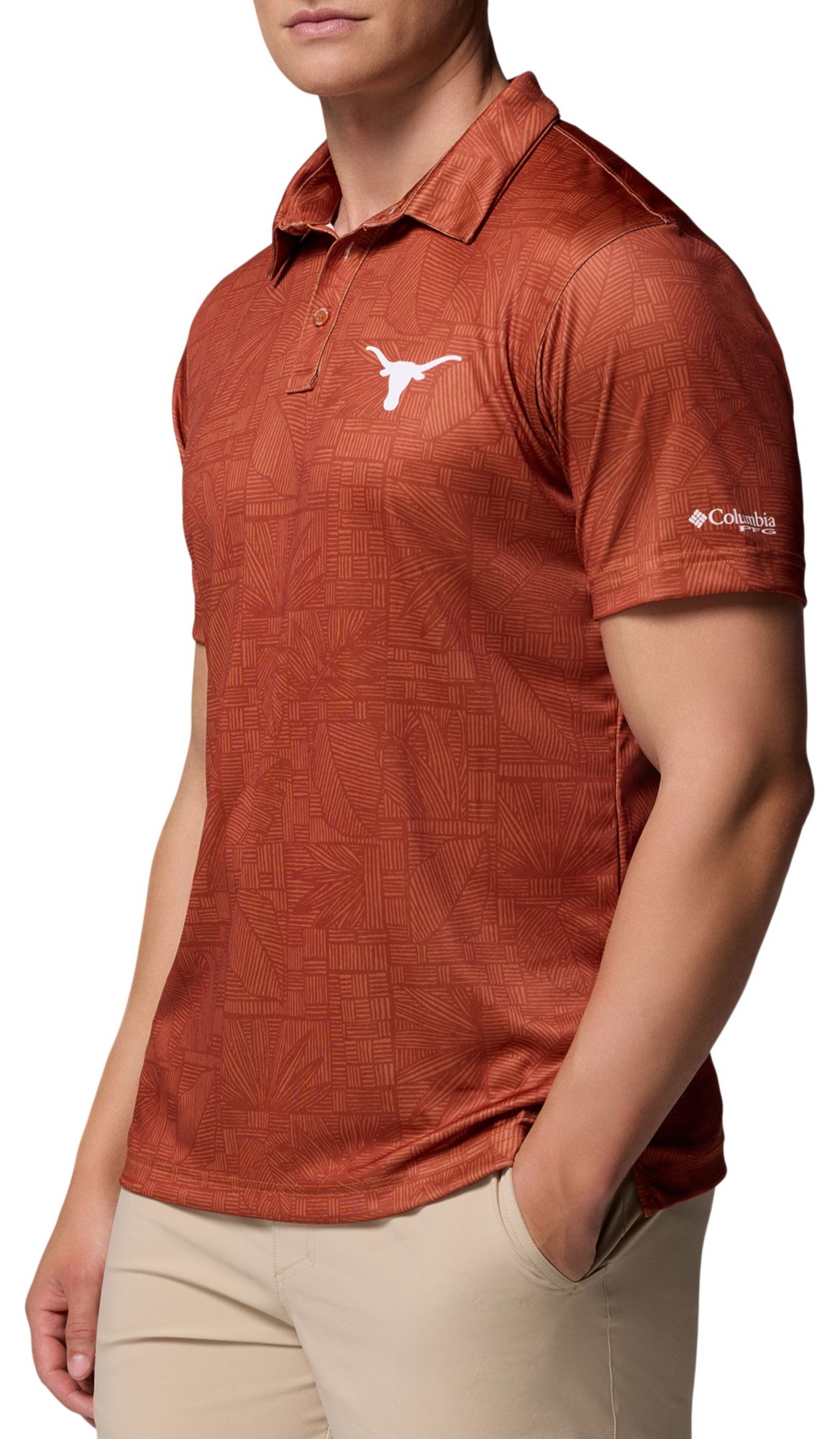 Columbia Men's Texas Longhorns Cedar Super Terminal Tackle Polo product image