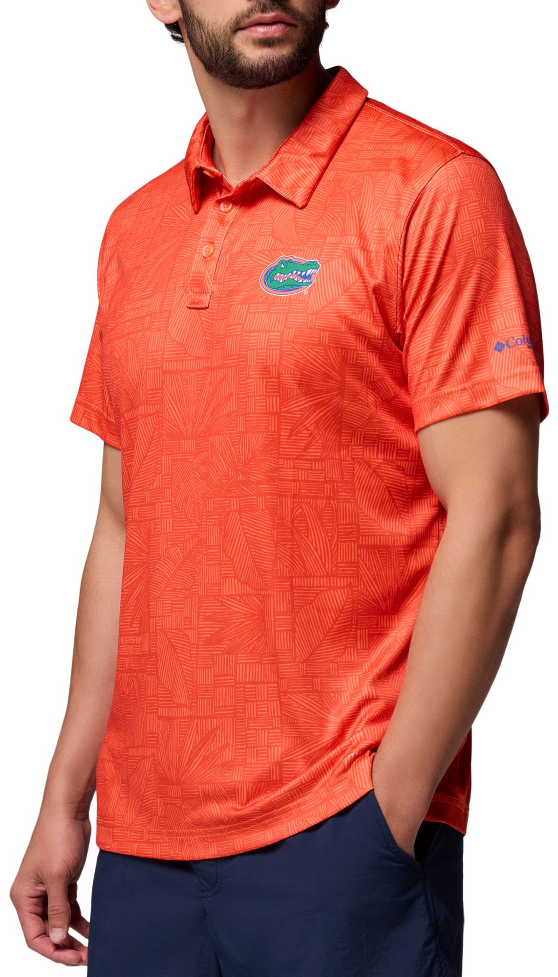 Columbia Men's Florida Gators Spark Orange Super Terminal Tackle Polo product image