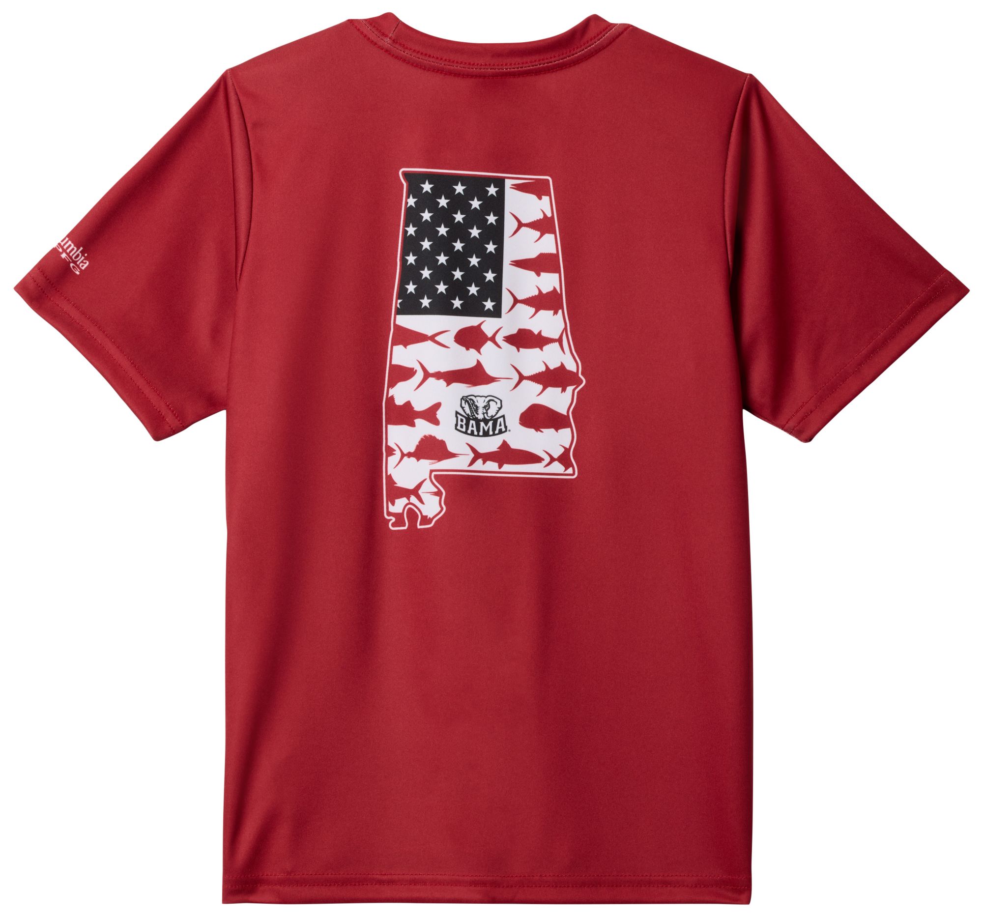 Columbia Youth Alabama Crimson Tide Red Velvet PFG State T-Shirt product image