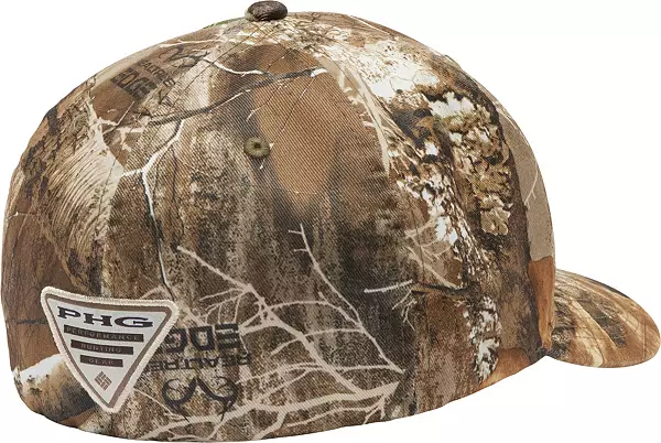 Columbia Men's West Virginia Mountaineers Camo Real Tree Flex Fitted Hat