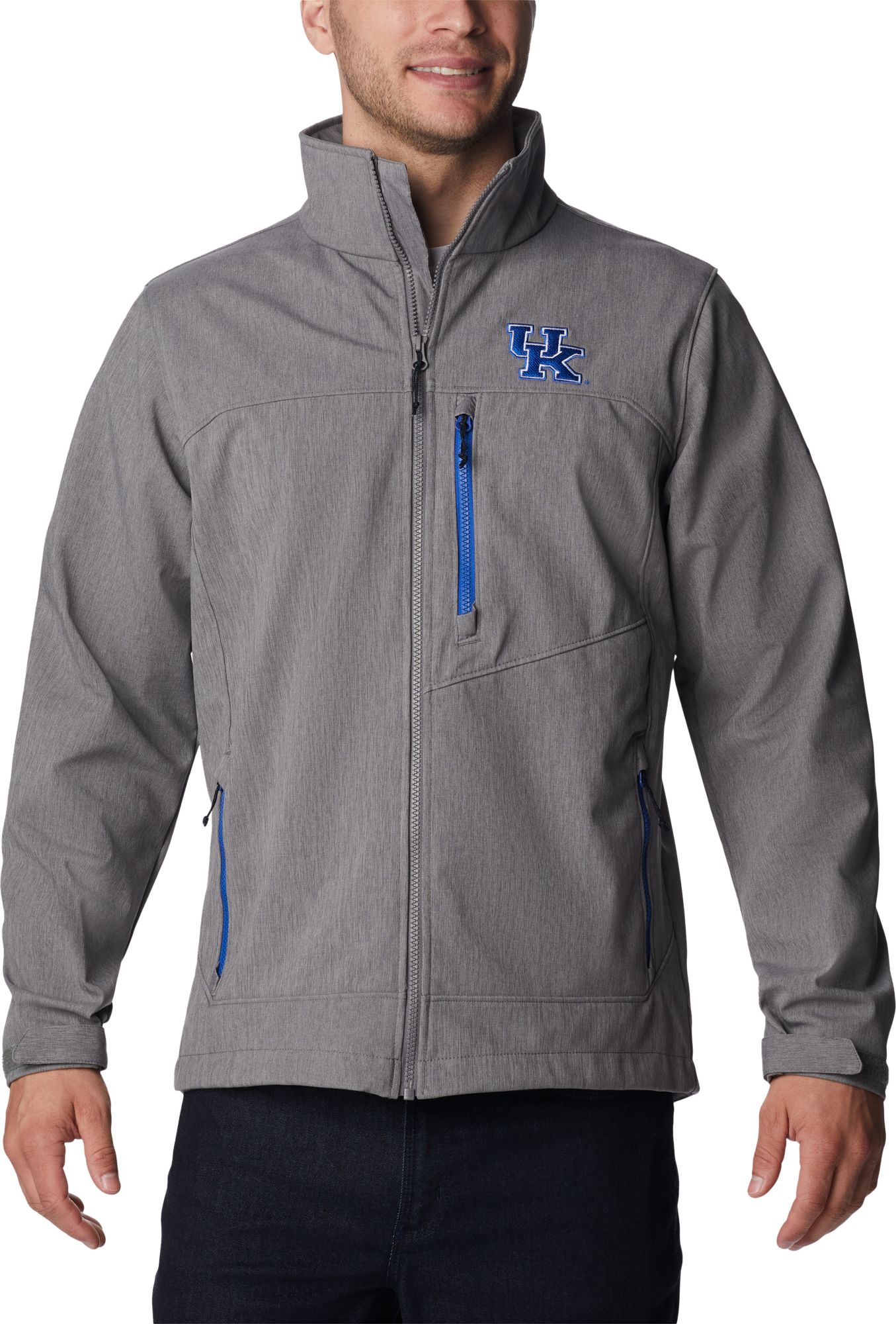 Columbia Men's Kentucky Wildcats Grey Ascender Full Zip Jacket