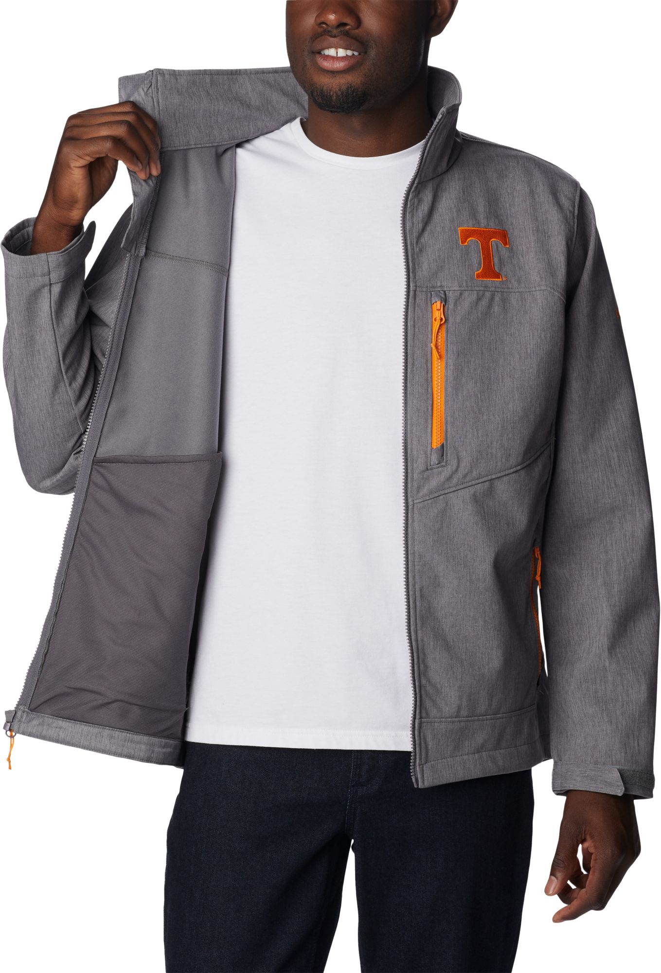 Columbia Men's Tennessee Volunteers Grey Ascender Full Zip Jacket