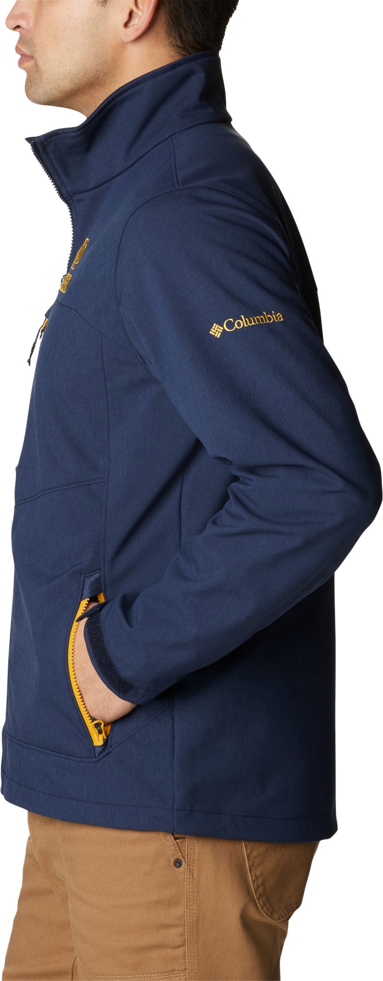 Columbia Men's Notre Dame Fighting Irish Navy Ascender Full Zip Jacket