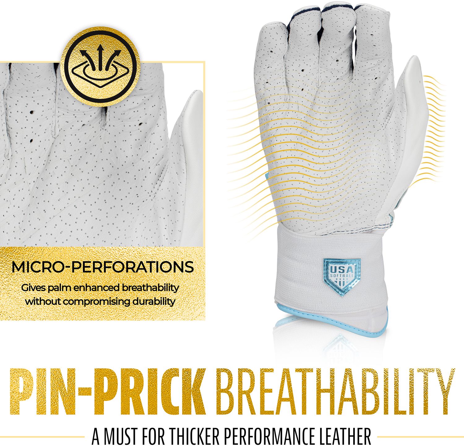 Franklin Women's Powerstrap Infinite Softball Batting Gloves product image