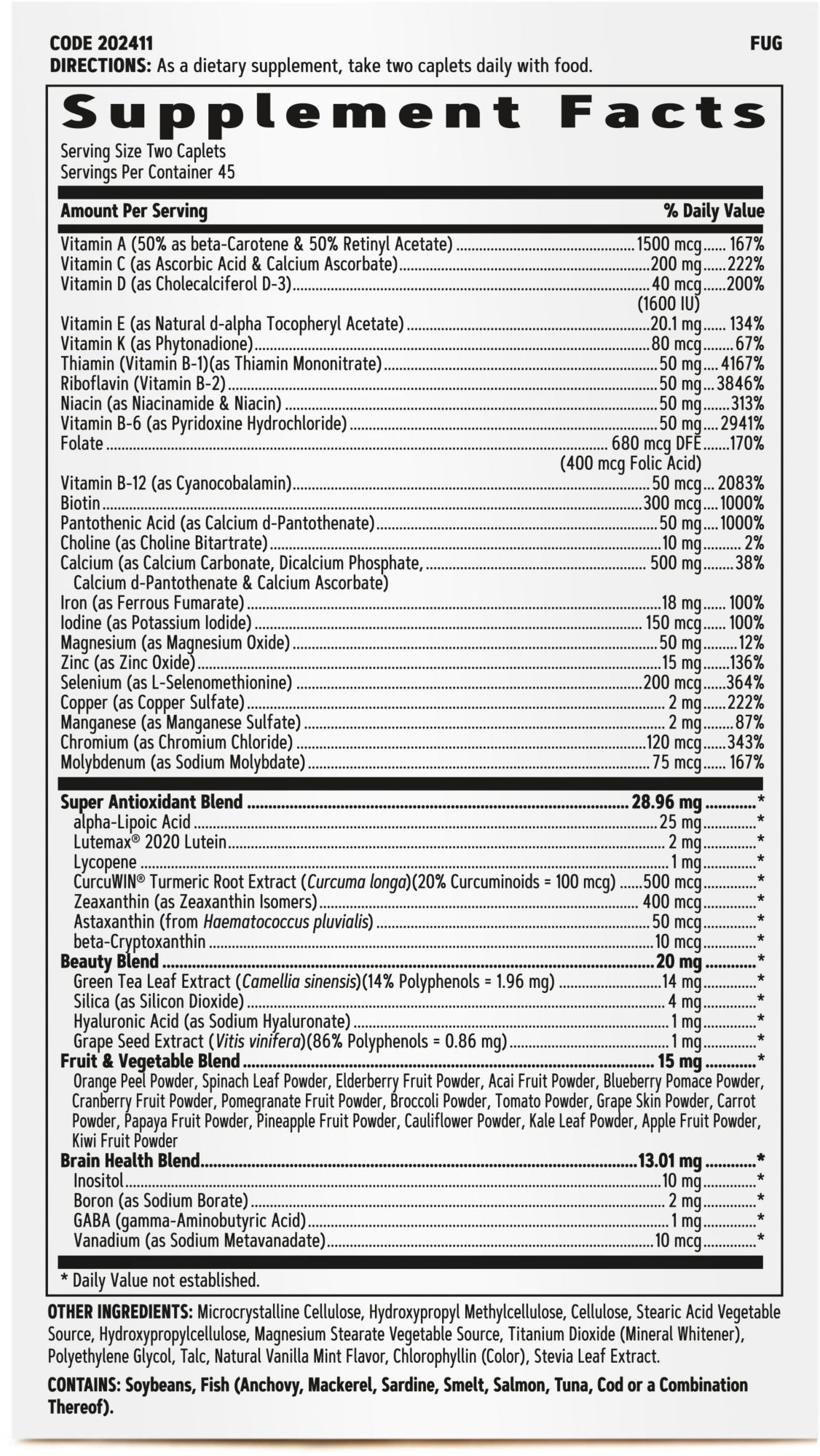 GNC Women's Ultra Mega Multivitamin product image