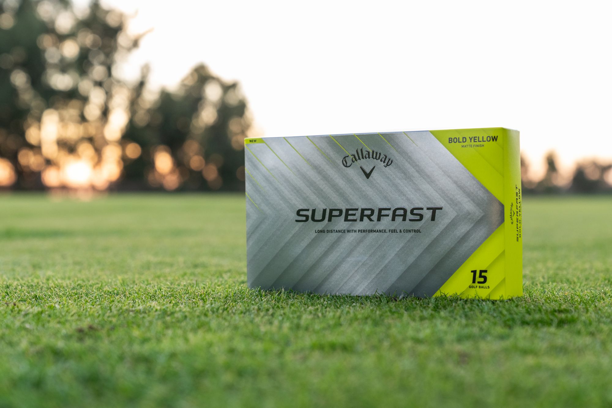 Callaway 2025 Superfast Bold Yellow Personalized Golf Balls - 15 Pack product image