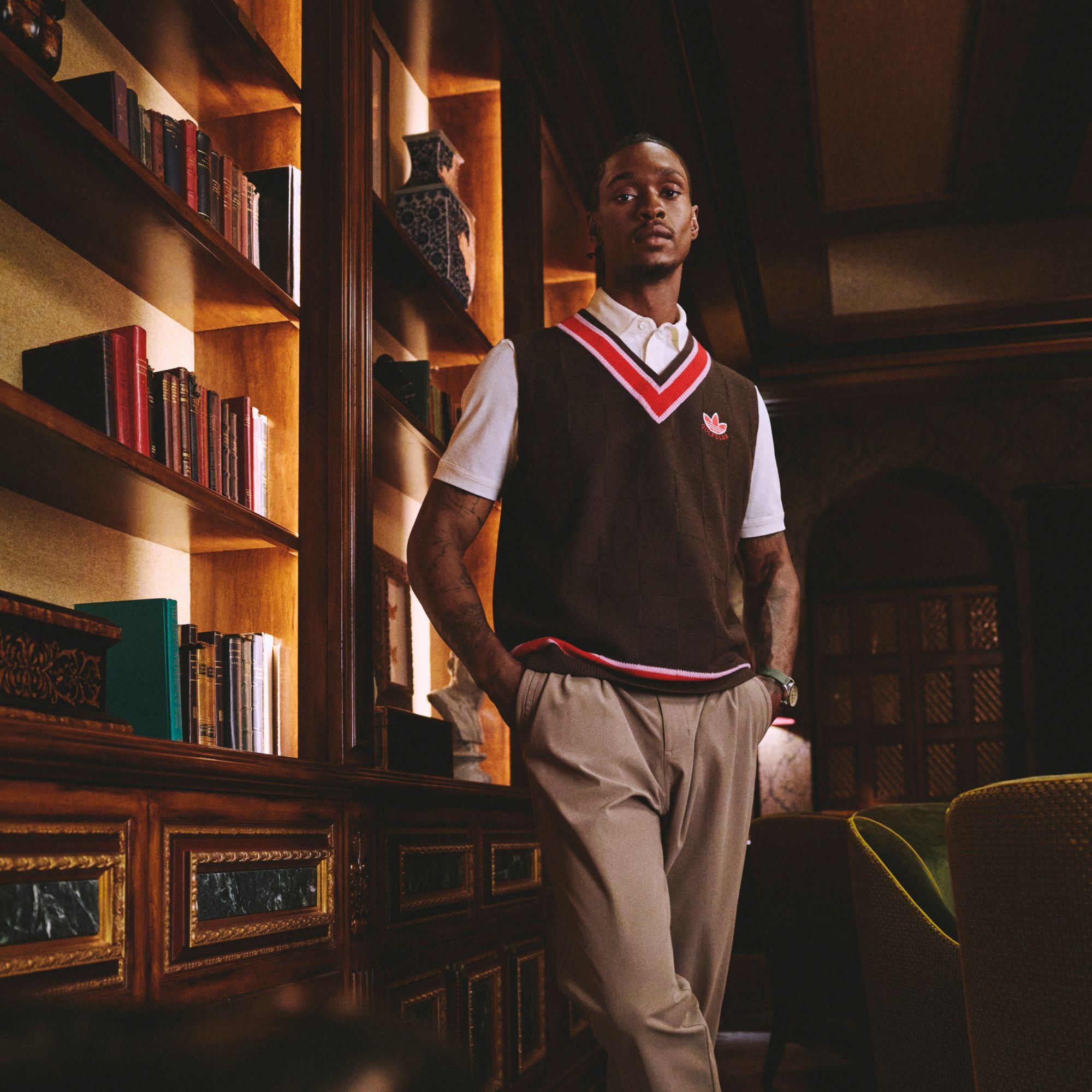 adidas Originals Men's Sleeveless Knit Golf Vest product image