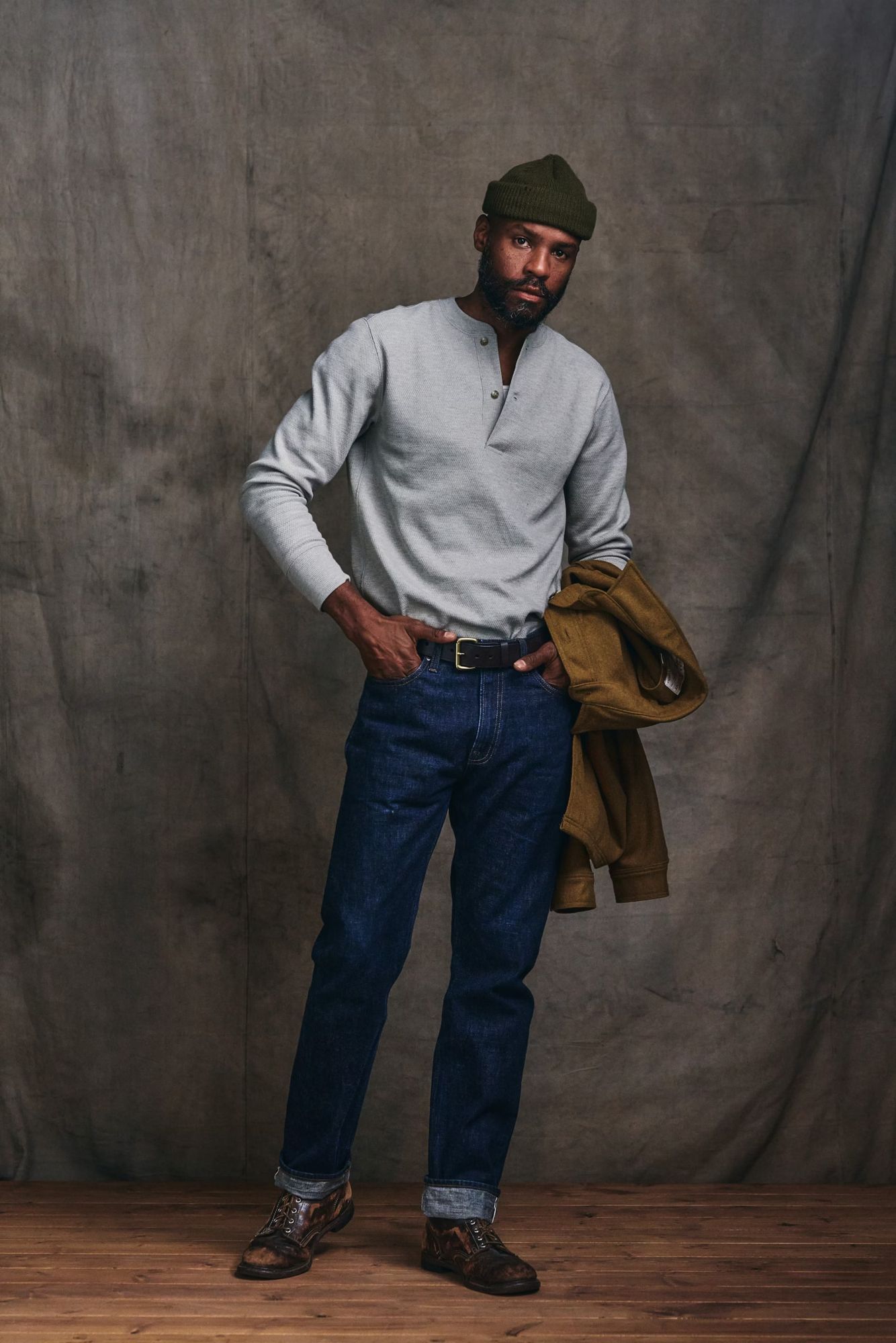 Filson Waffle Knit Henley Long Sleeve T-Shirt product image