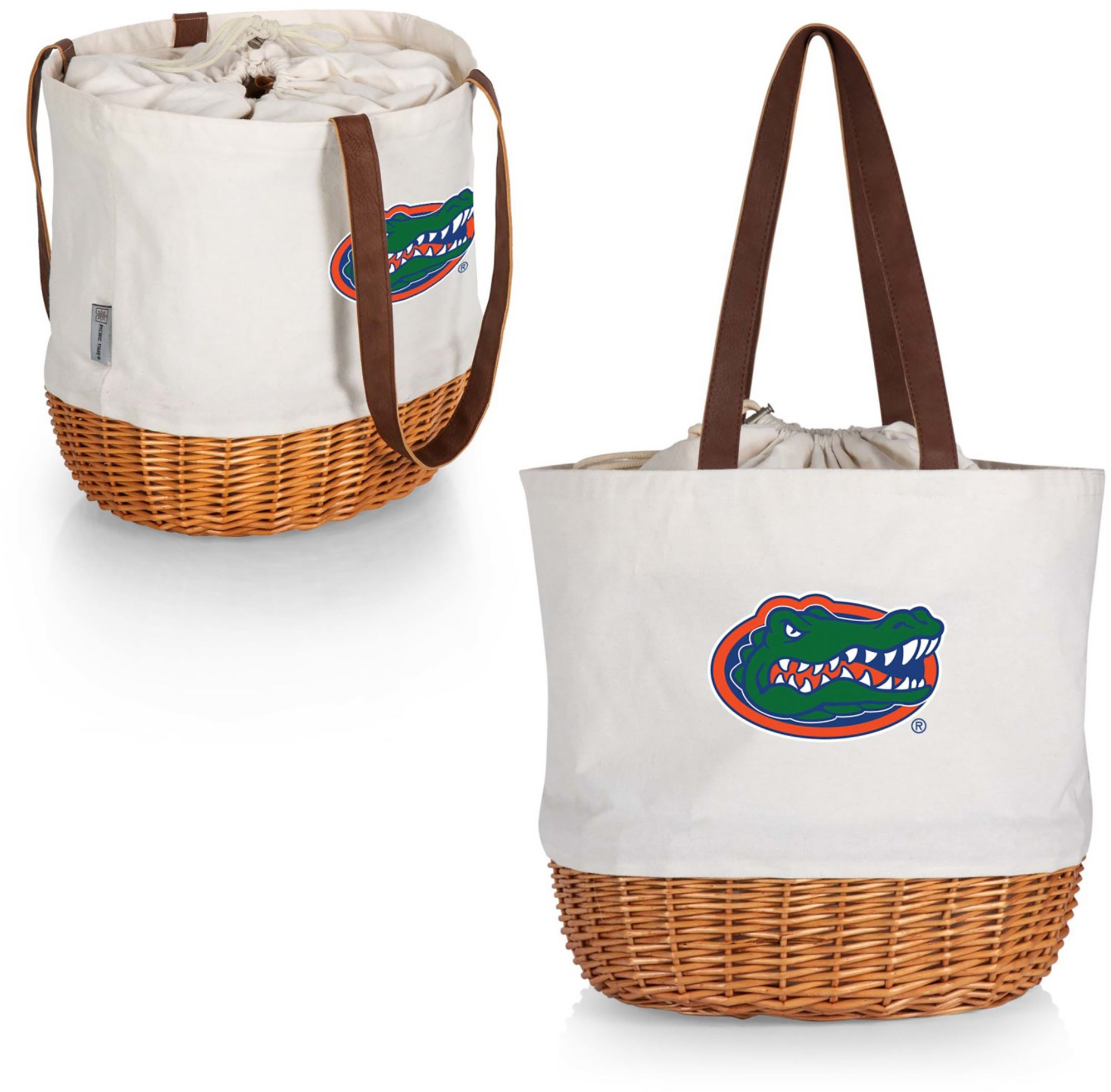 Picnic Time Florida Gators Canvas and Willow Basket Bag product image