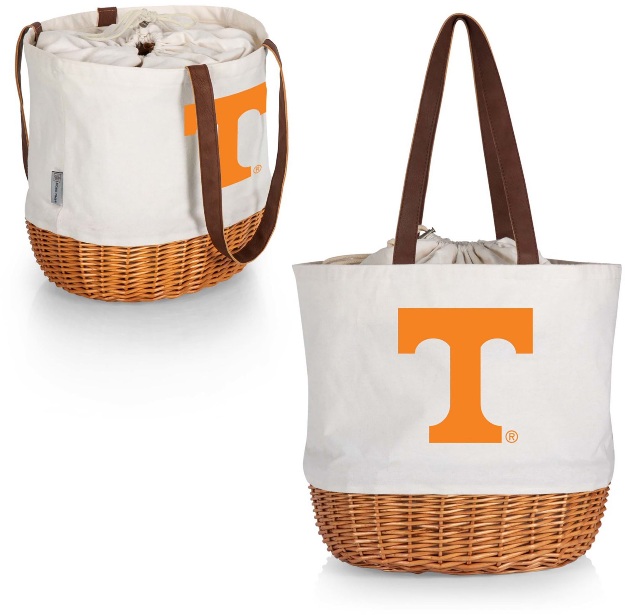 Picnic Time Tennessee Volunteers Canvas and Willow Basket Bag product image