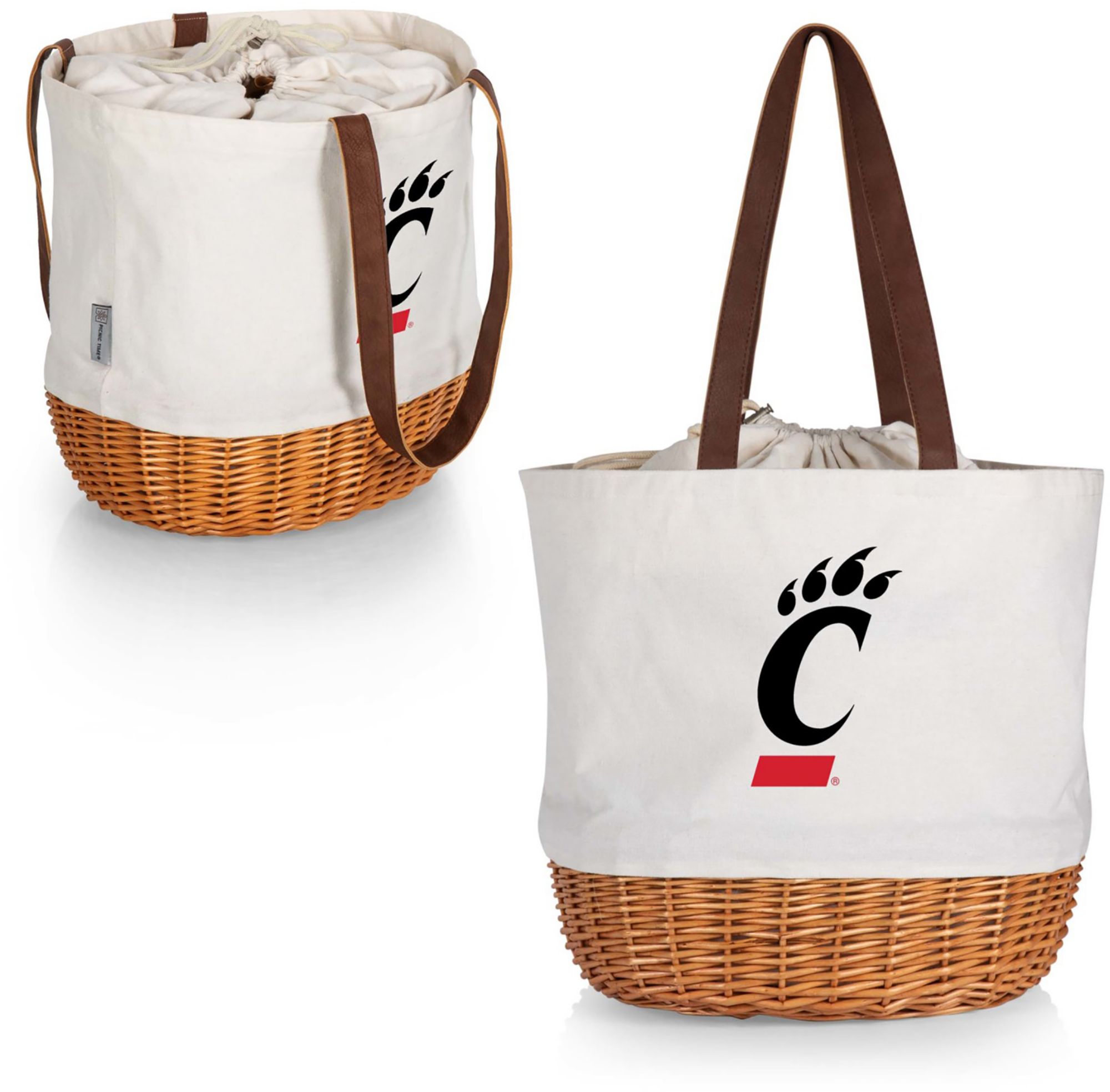 Picnic Time Cincinnati Bearcats Canvas and Willow Basket Bag product image