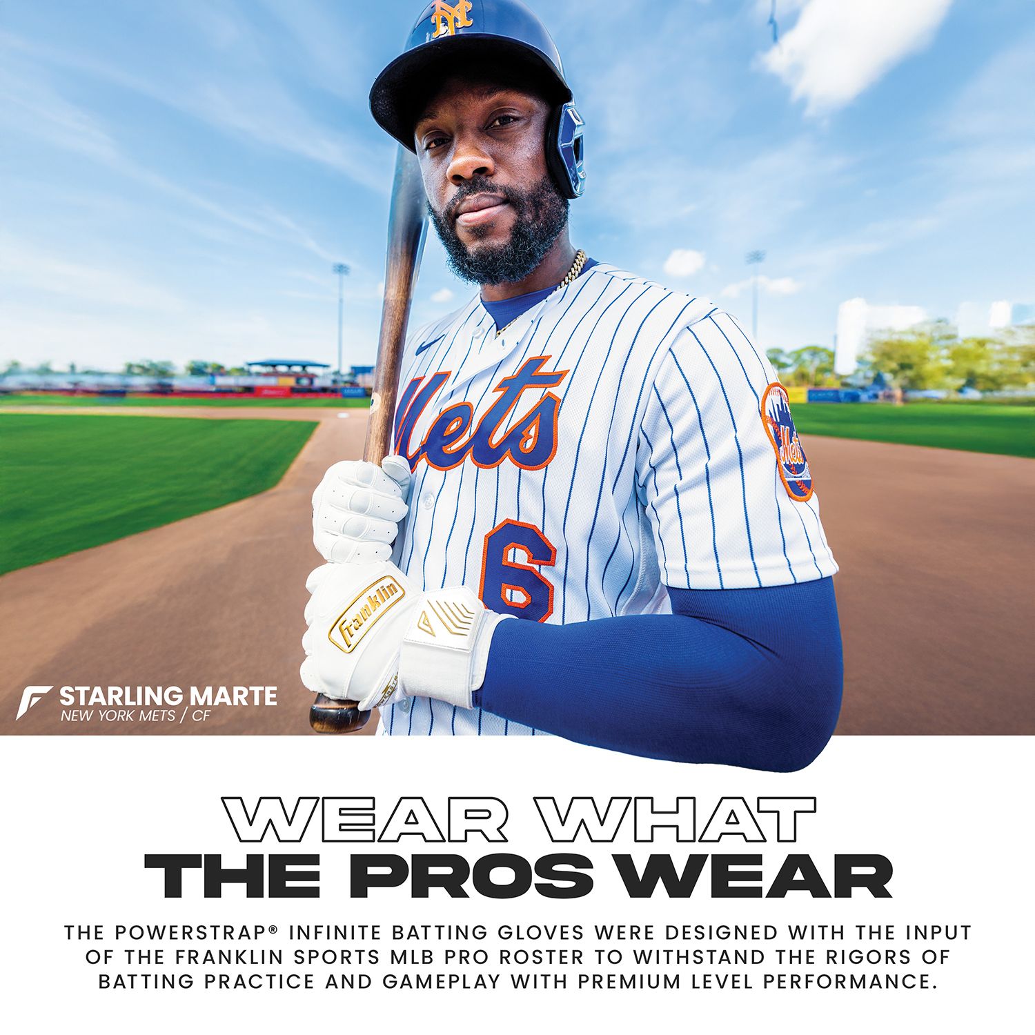 Franklin Youth Powerstrap Infinite Batting Gloves product image