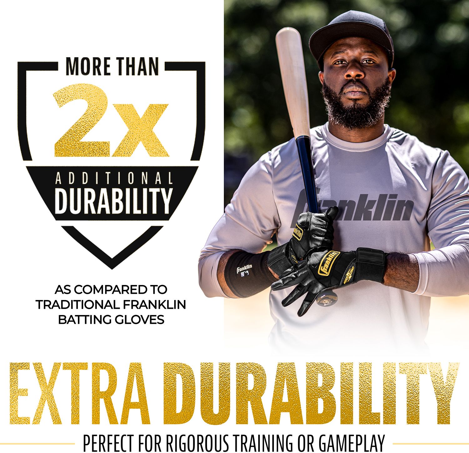 Franklin Youth Powerstrap Infinite Batting Gloves product image