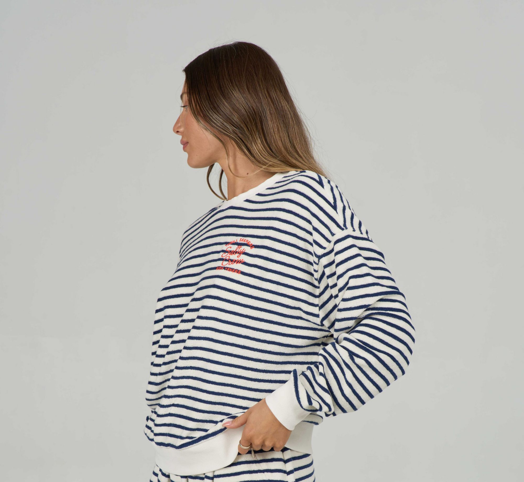 Salty Crew Women's Schooner Crewneck Pullover product image