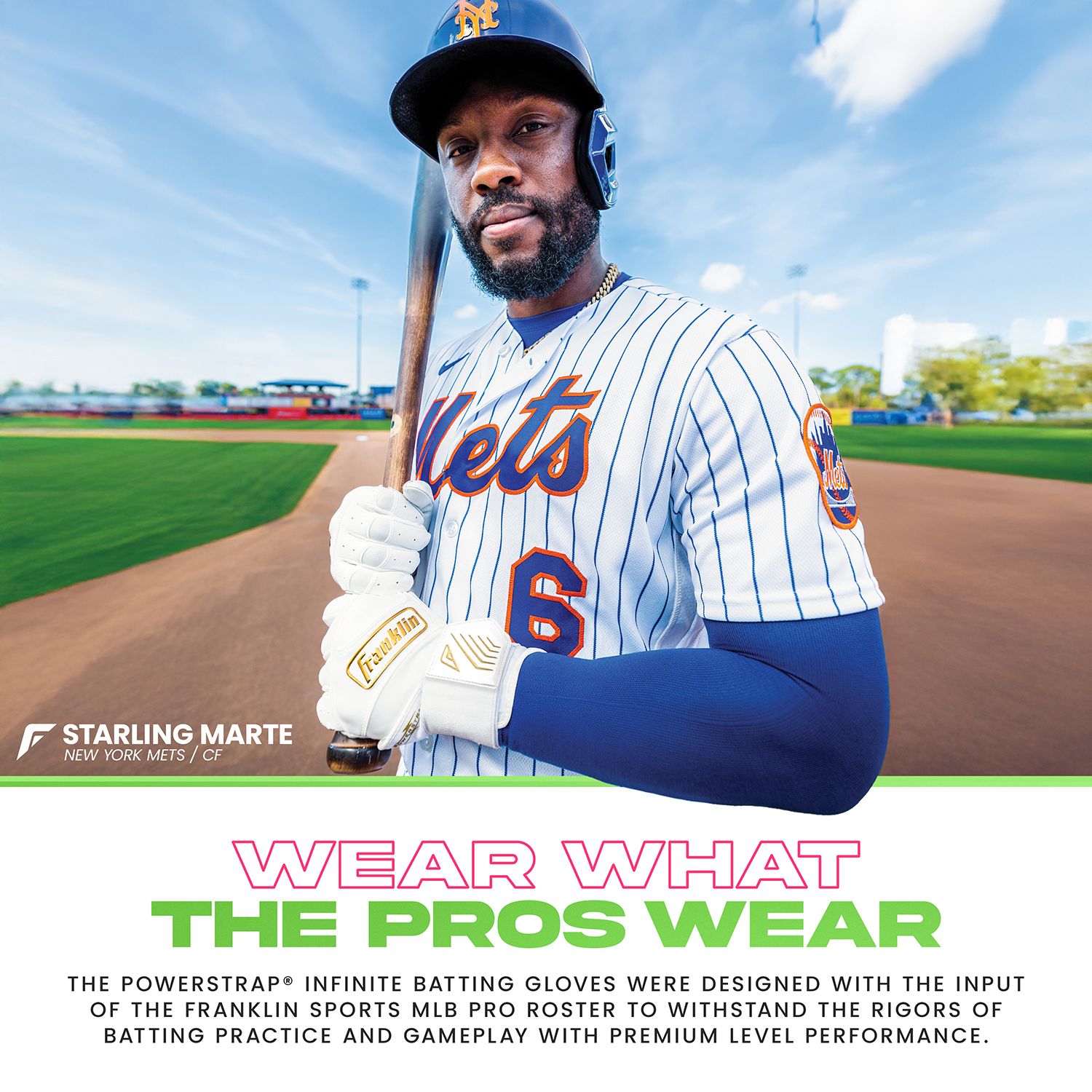 Franklin Youth Powerstrap Infinite Batting Gloves product image