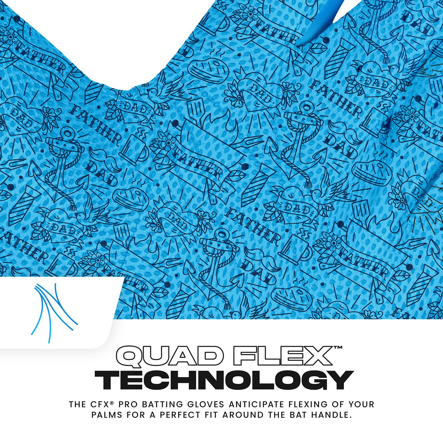 Franklin Youth CFX Pro Father's Day Batting Gloves product image