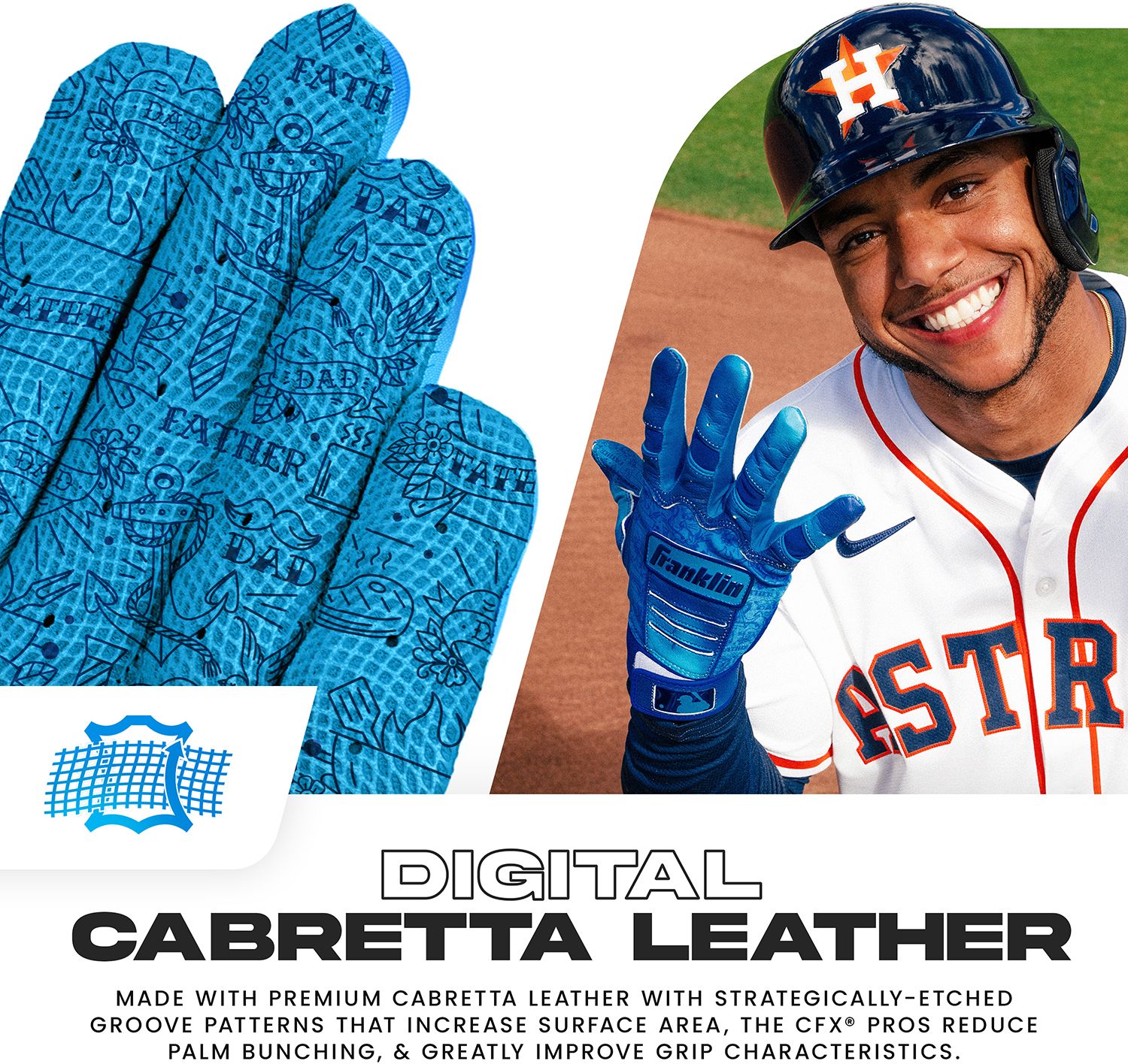 Franklin Youth CFX Pro Father's Day Batting Gloves | Dick's