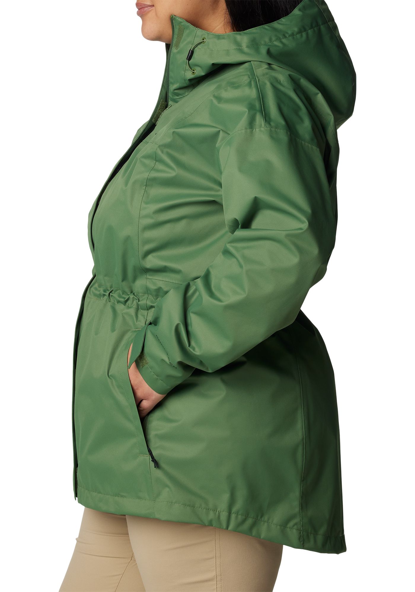 Columbia womens long rain jacket clearance