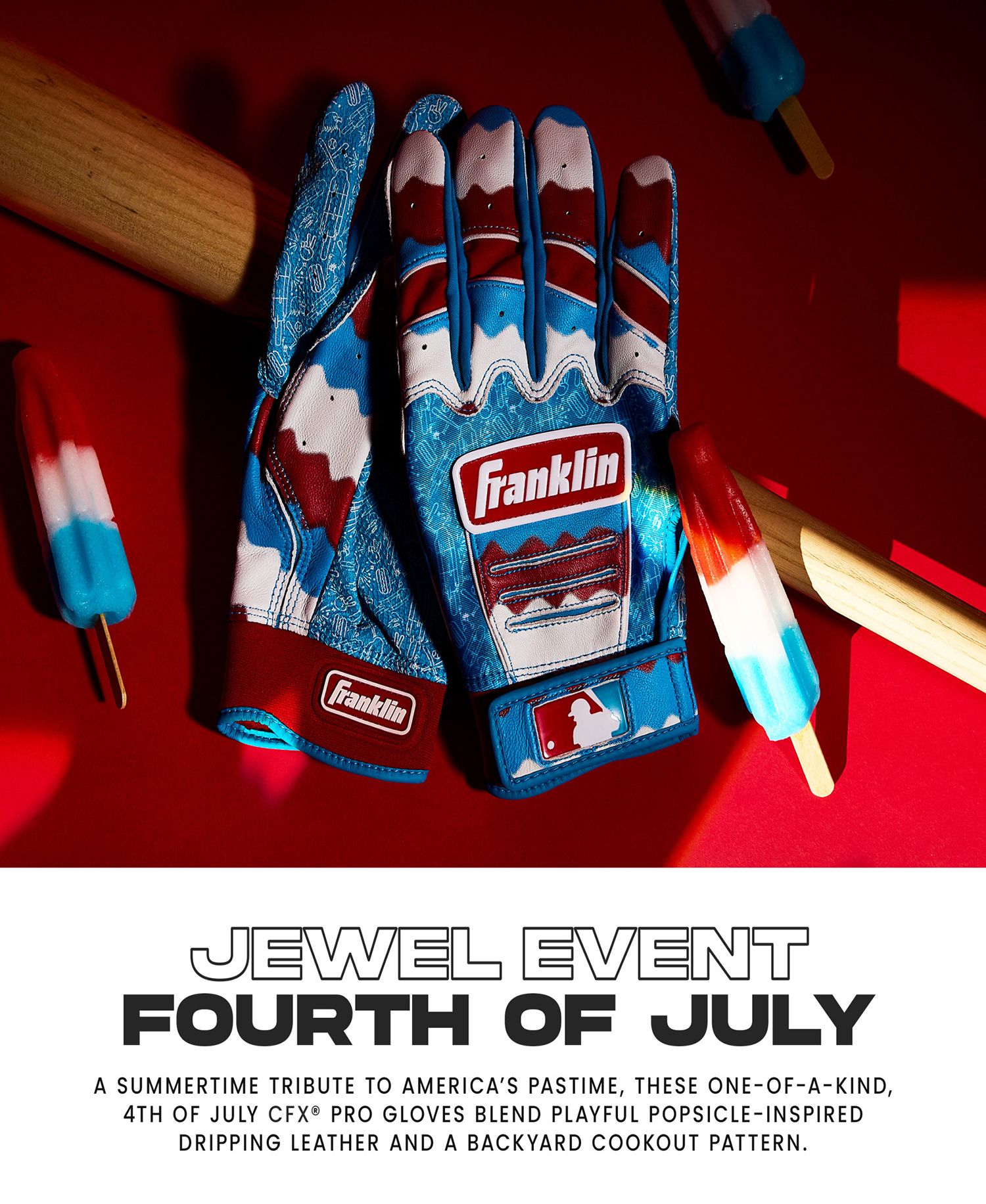 Franklin Adult CFX Pro 4th of July Batting Gloves product image