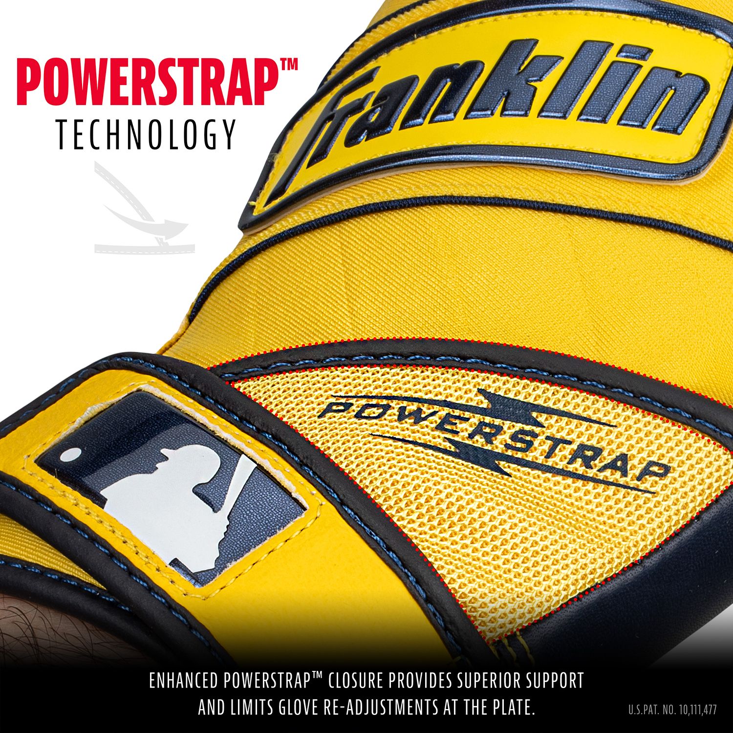 Franklin Adult Powerstrap Batting Gloves product image