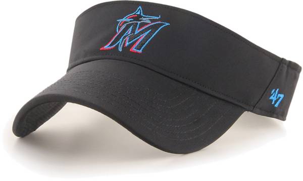 ‘47 Men's Miami Marlins Black Eliot Adjustable Visor